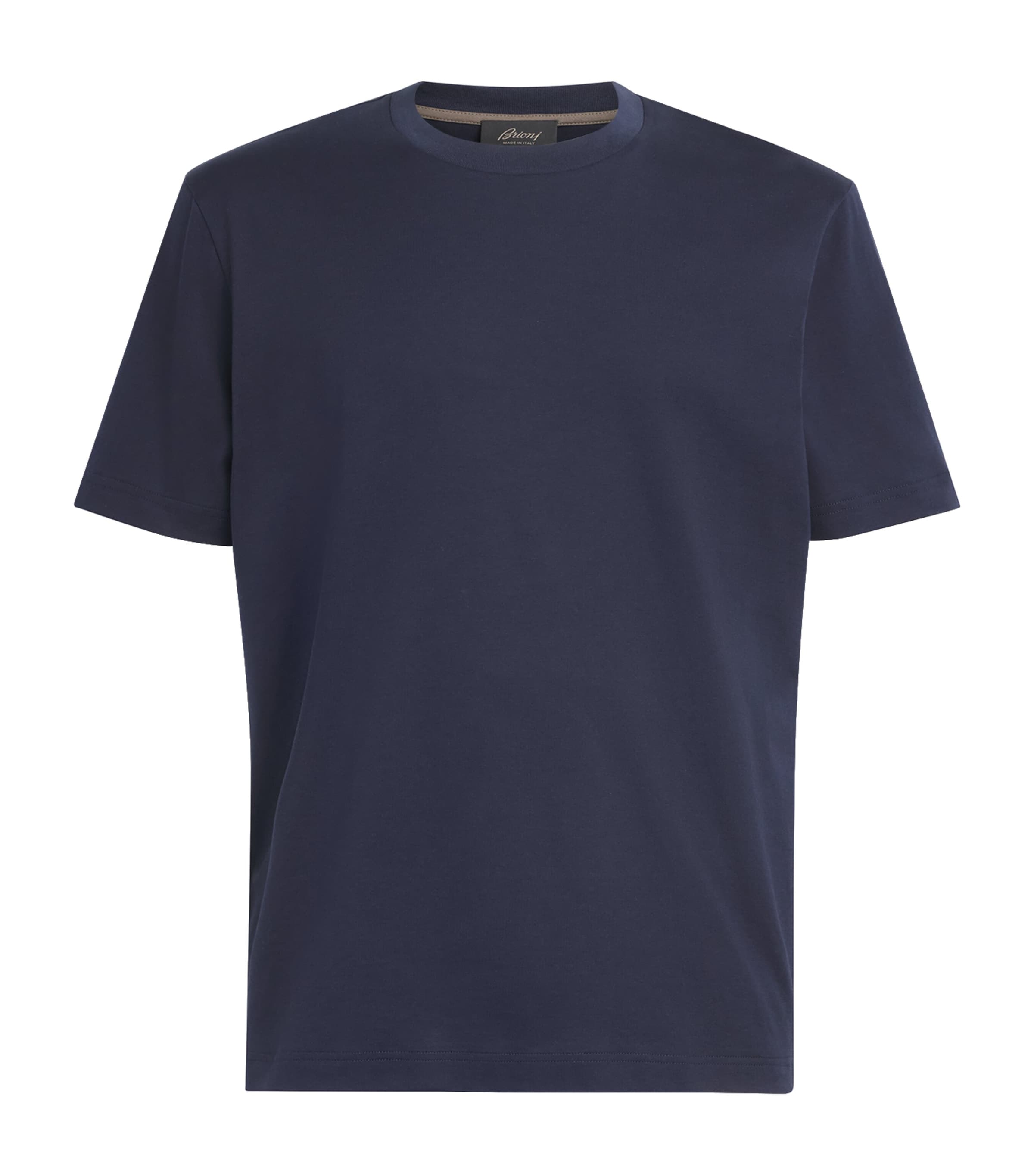 Brioni Mens Cotton Short-Sleeve T-Shirt