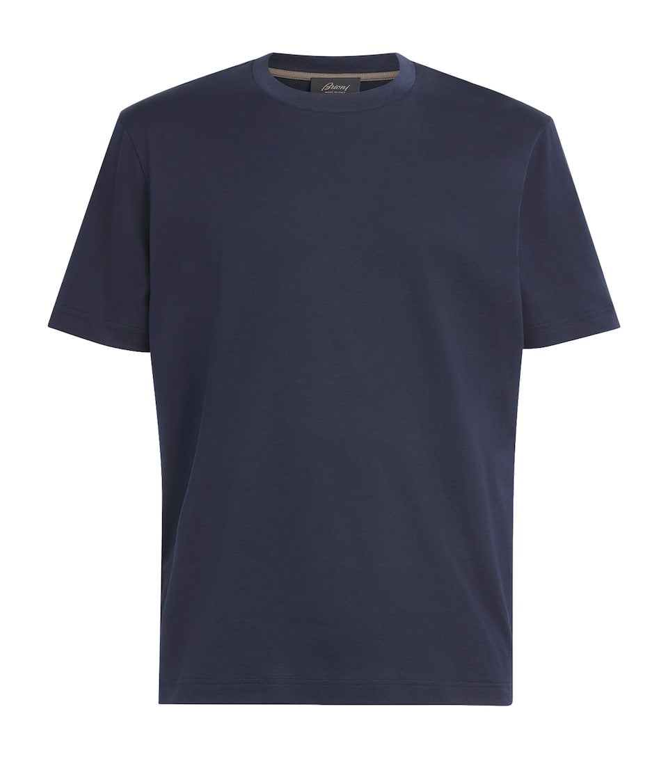 Brioni Mens Cotton Short-Sleeve T-Shirt