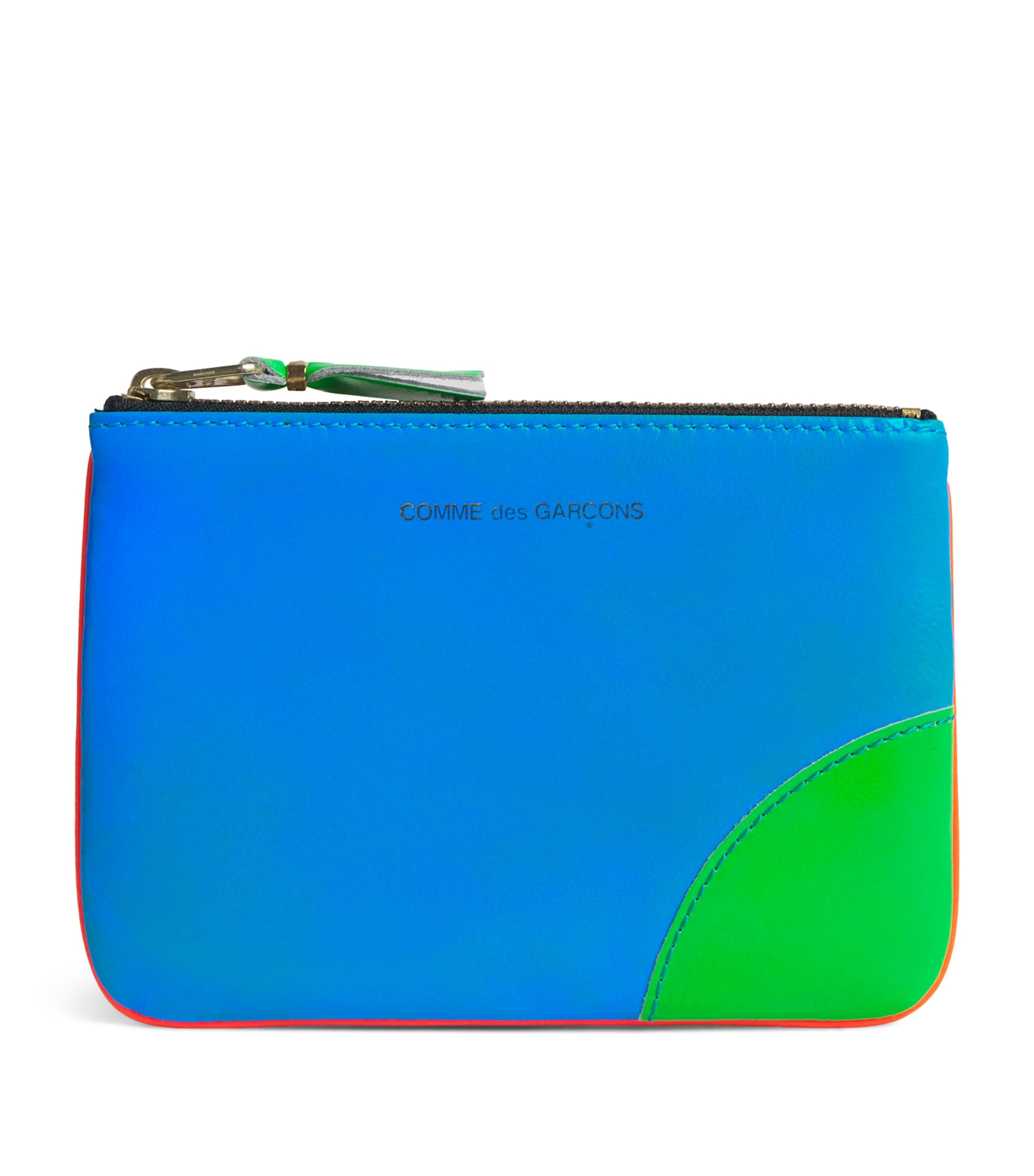 Small Leather Super Fluo Pouch