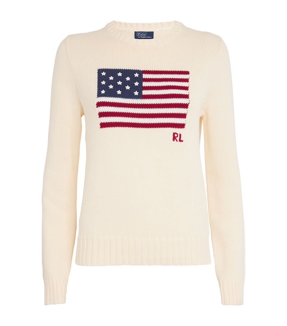 Cotton American Flag Sweater