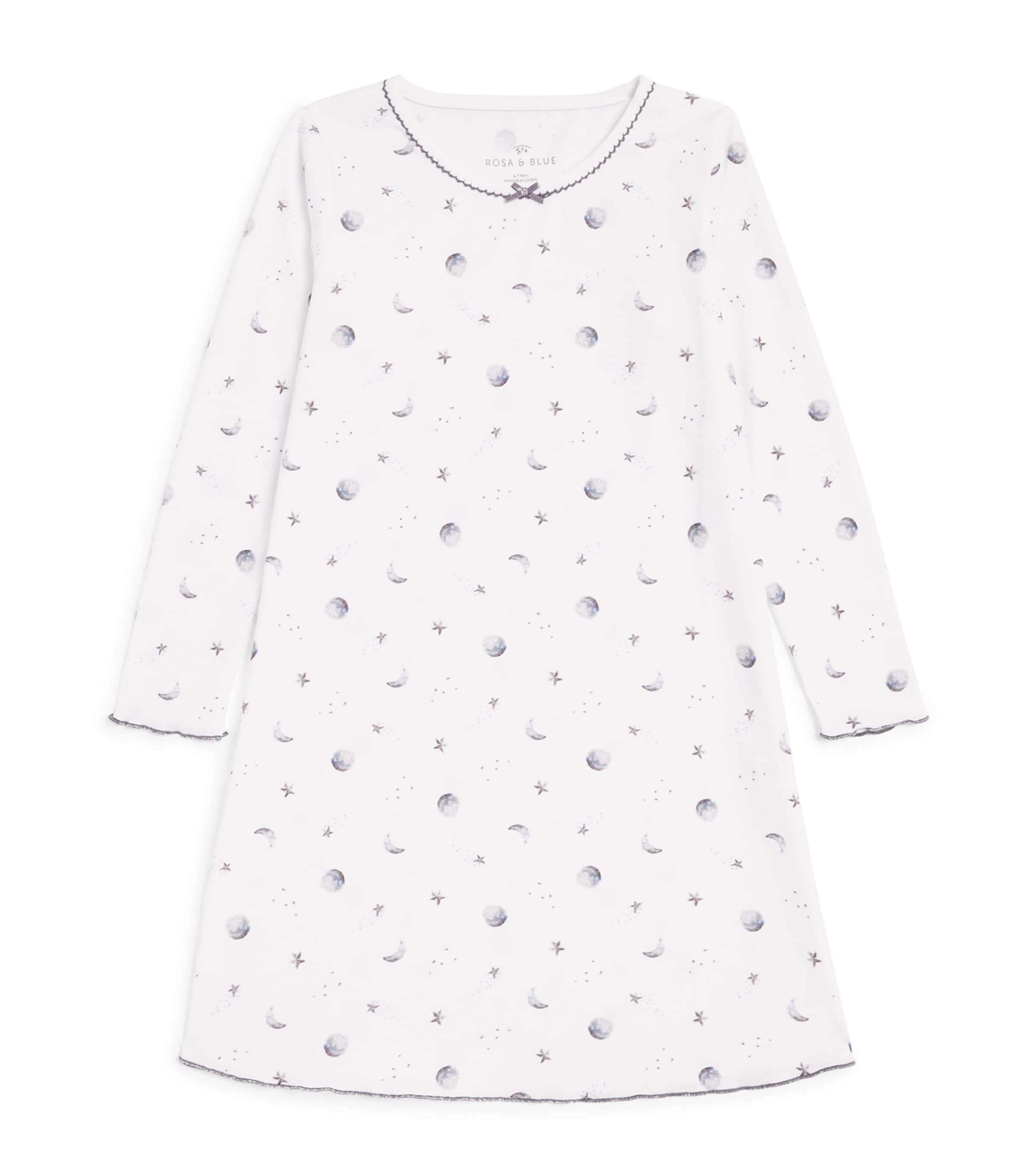 Rosa & Blue Starlit Moon Nightdress (8-9 Years) Starlit Moon