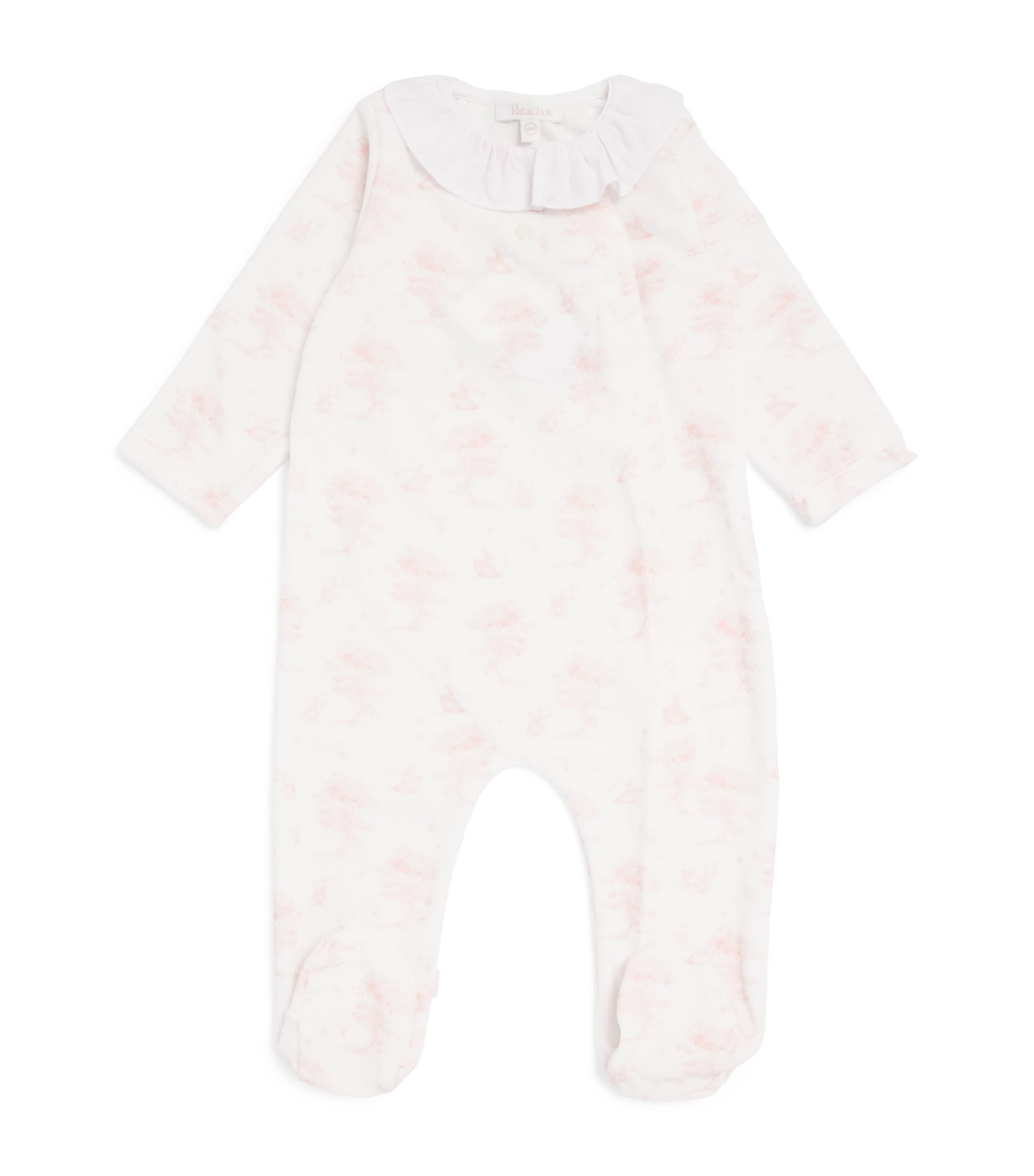 Patachou Toile Print All-In-One (0-24 Months) Pink