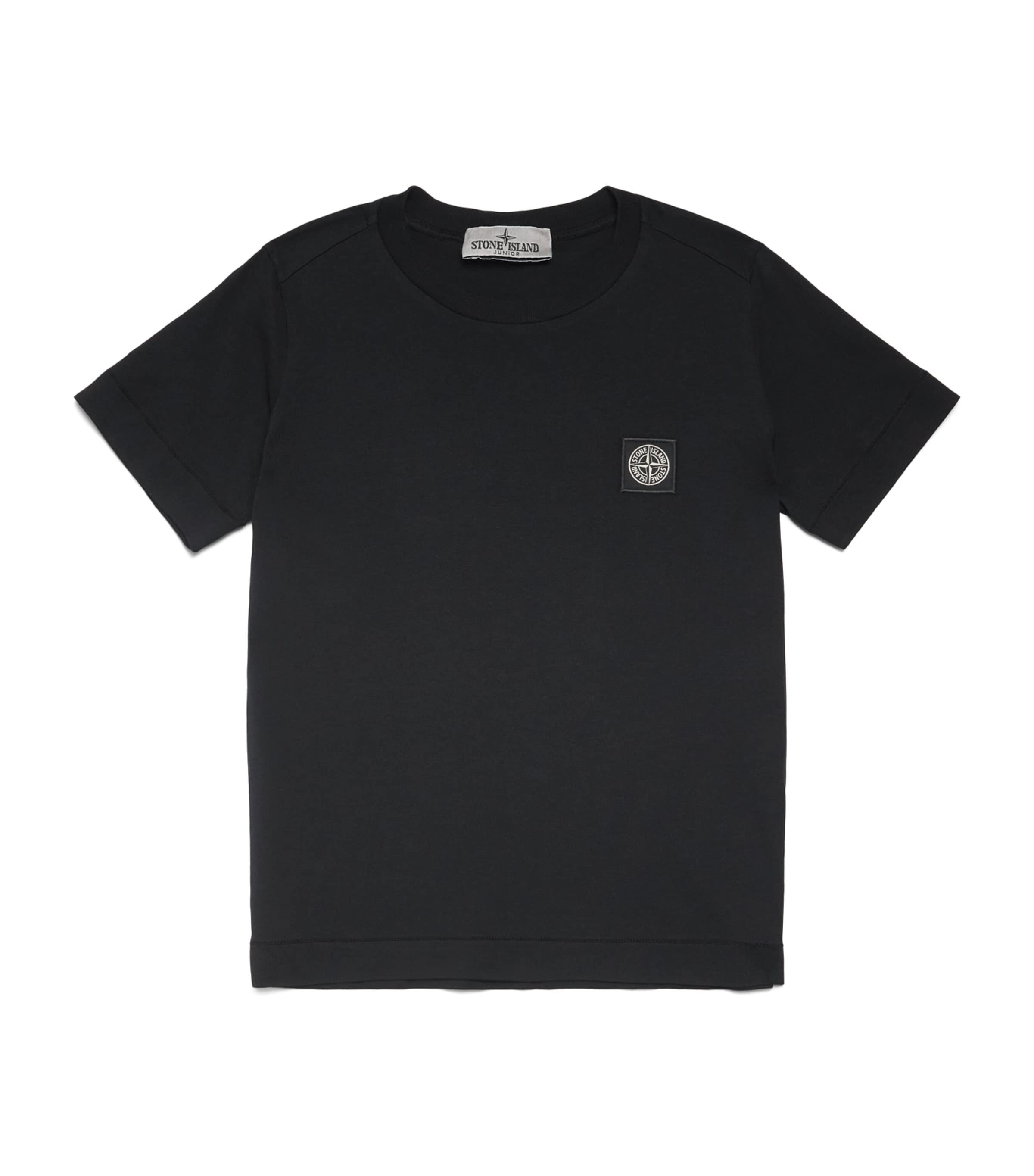 Stone Island Junior Cotton Logo T-Shirt (2-14 Years) Black