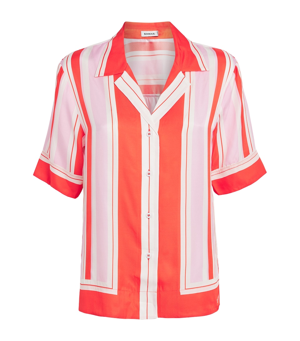 Silk-Blend Stripe Koda Shirt