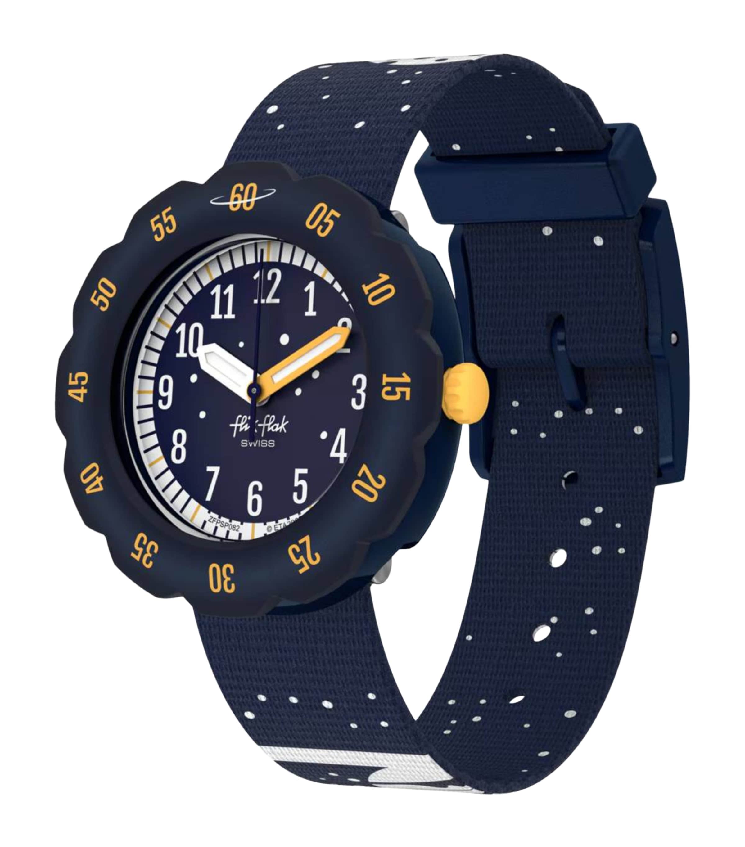 Flik Flak Space Quest Watch 34.75mm Dark Blue