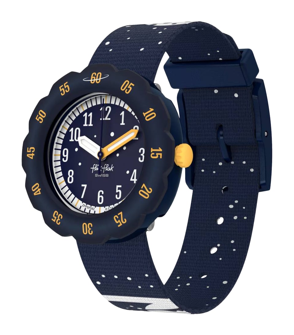 Flik Flak Space Quest Watch 34.75mm Dark Blue