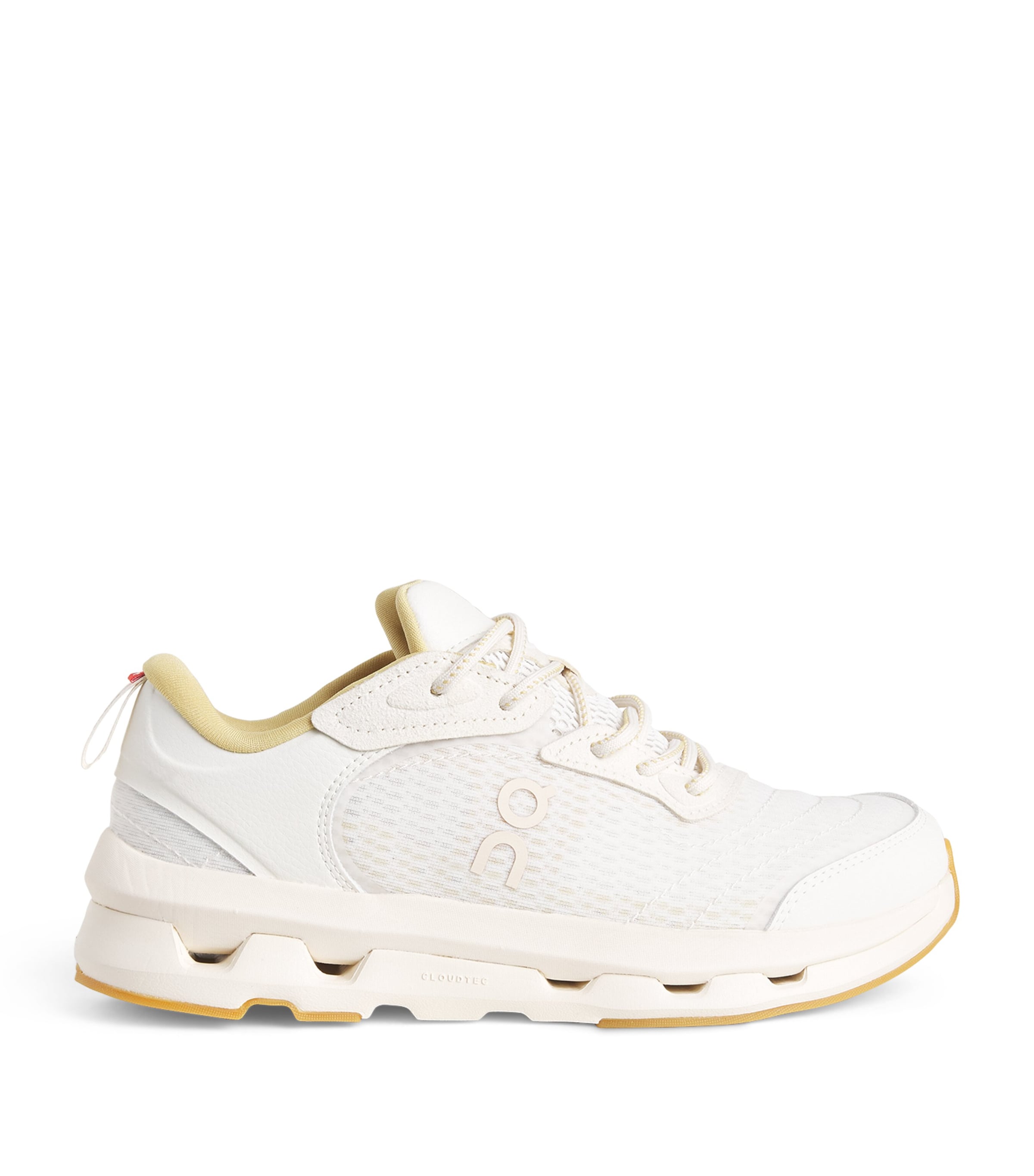 On Womens Cloudzone Moon Sneakers Ivory Putty