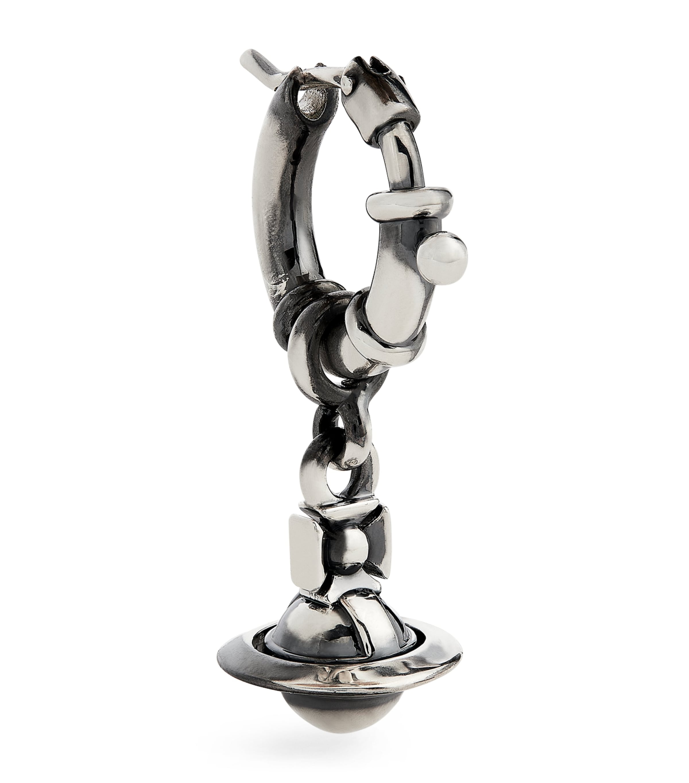 Vivienne Westwood Pauliana Single Hoop Earring Oxi Silver