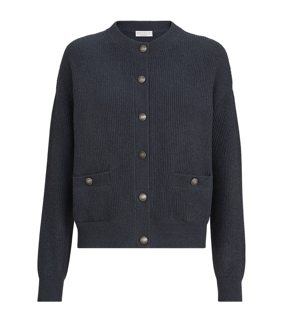 Brunello Cucinelli Womens Cashmere-Blend Cardigan