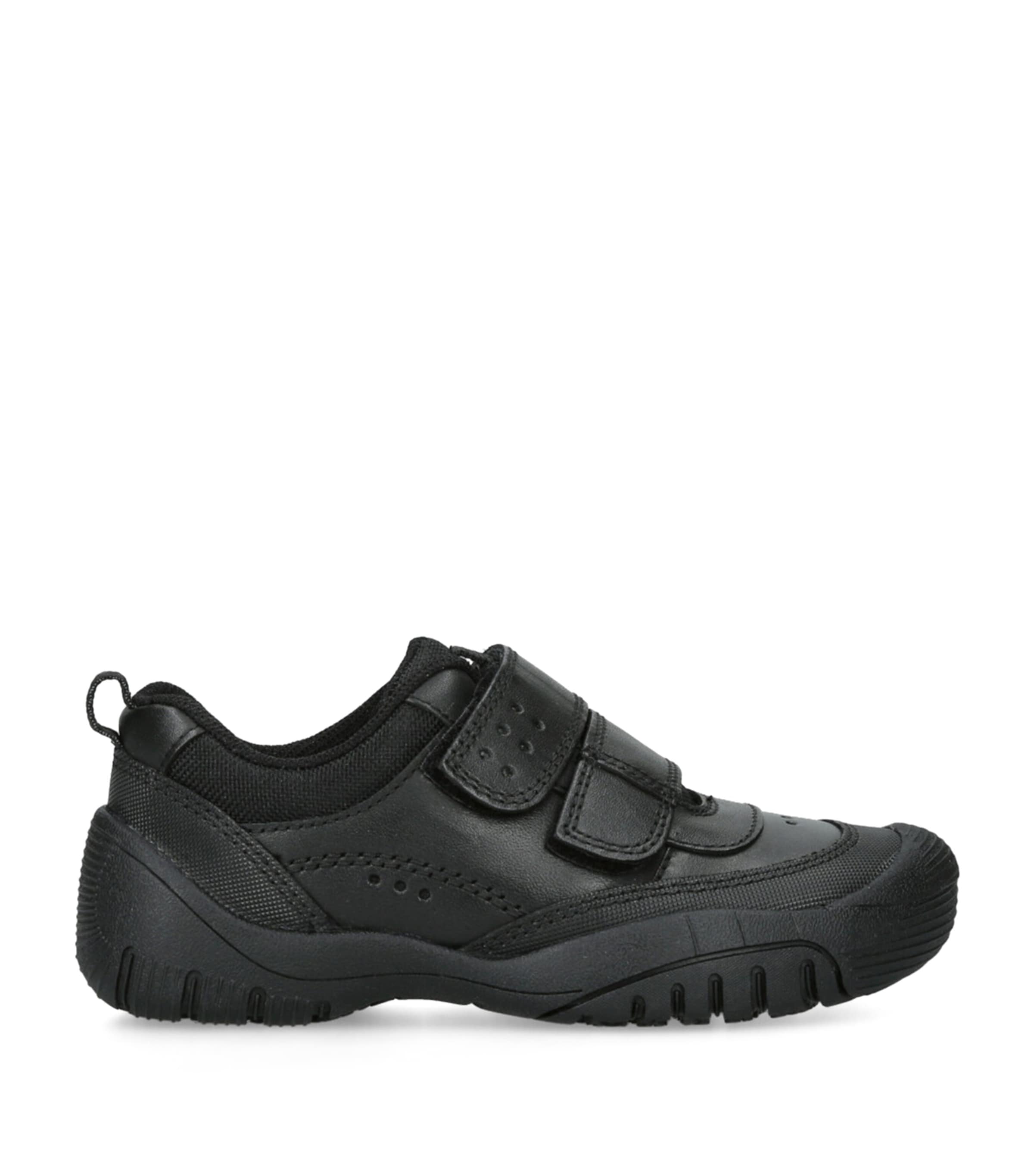 Start-Rite Leather Quad School Shoes Black
