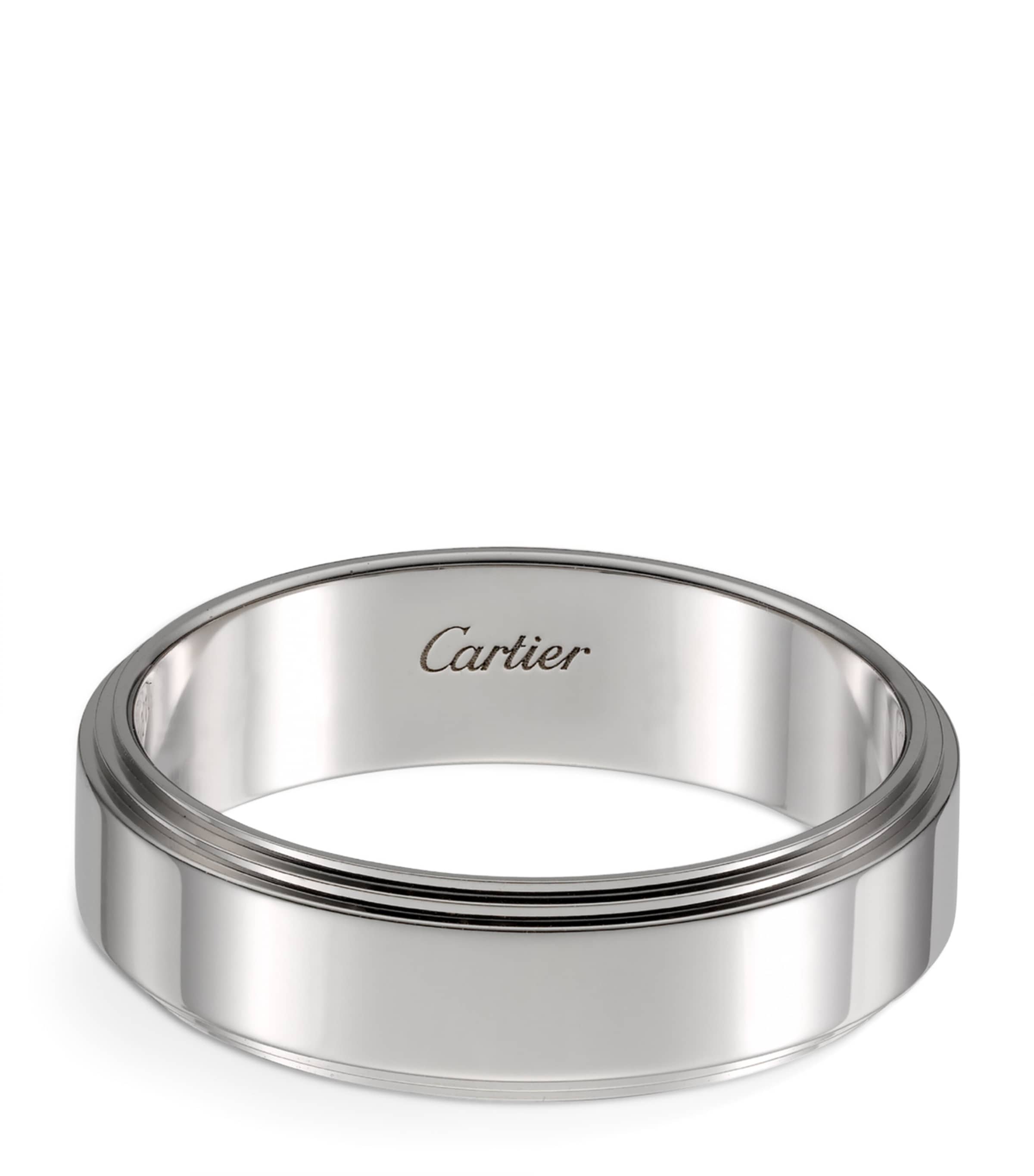 Cartier Platinum and Diamond Cartier d'Amour Wedding Band (6mm) Platinum