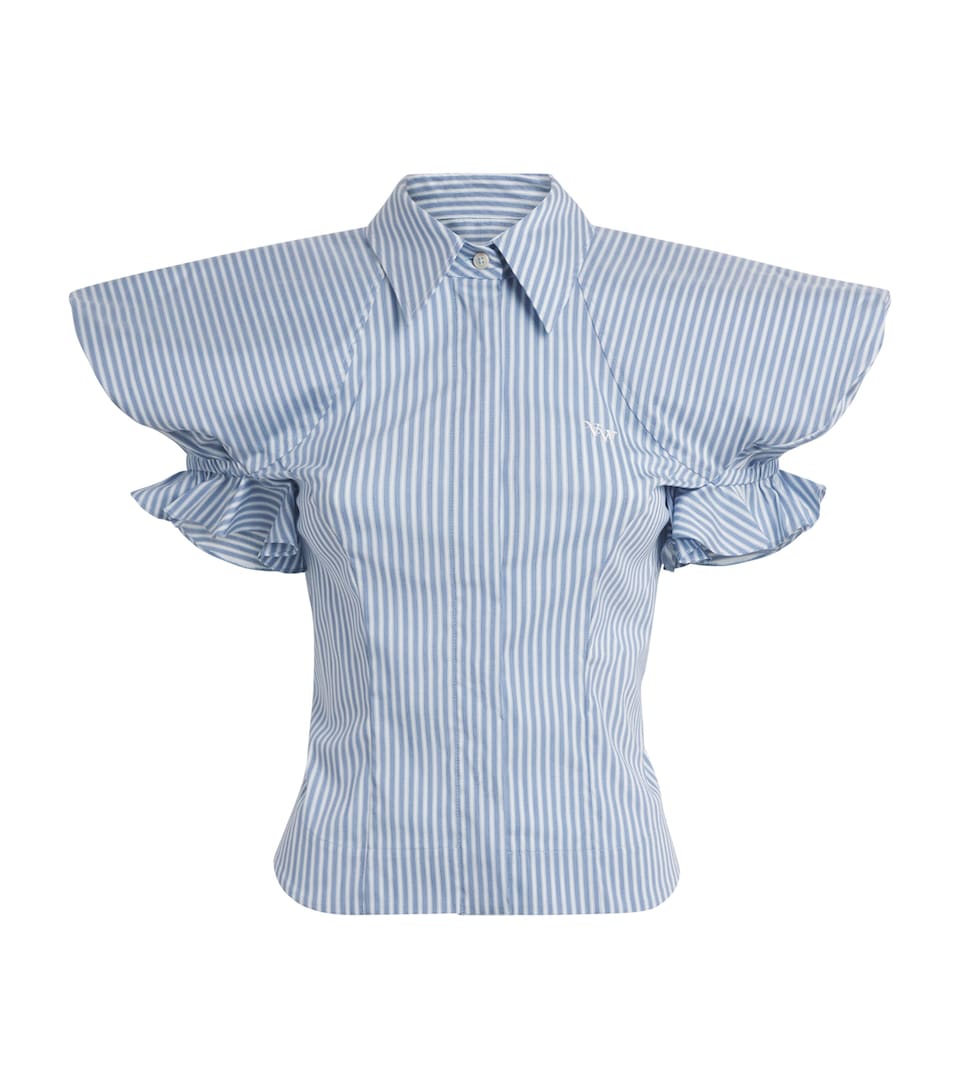 Vivienne Westwood Womens Stripe Gexy Shirt Blue/white