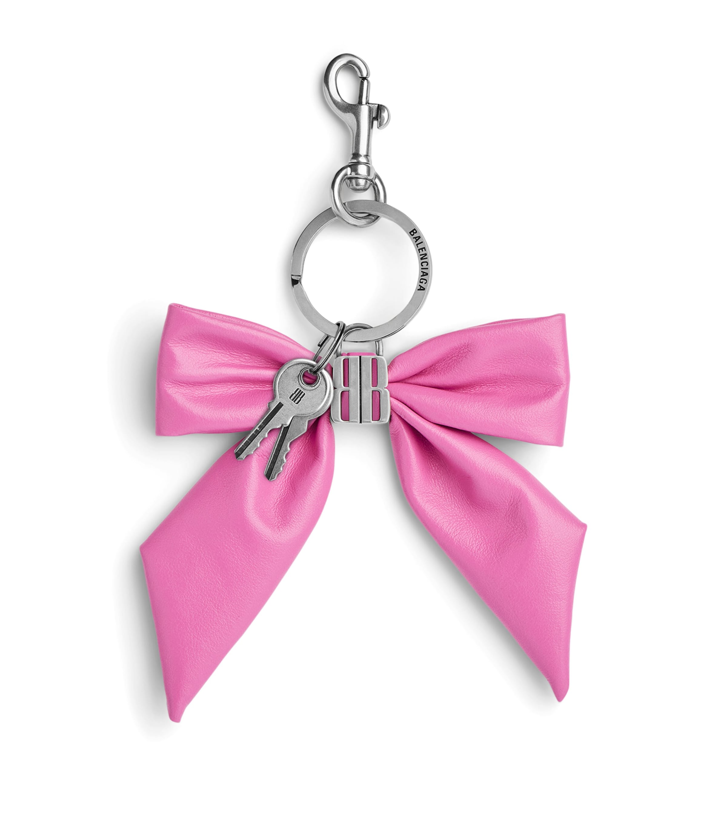 Leather Clémence Bow Keyring