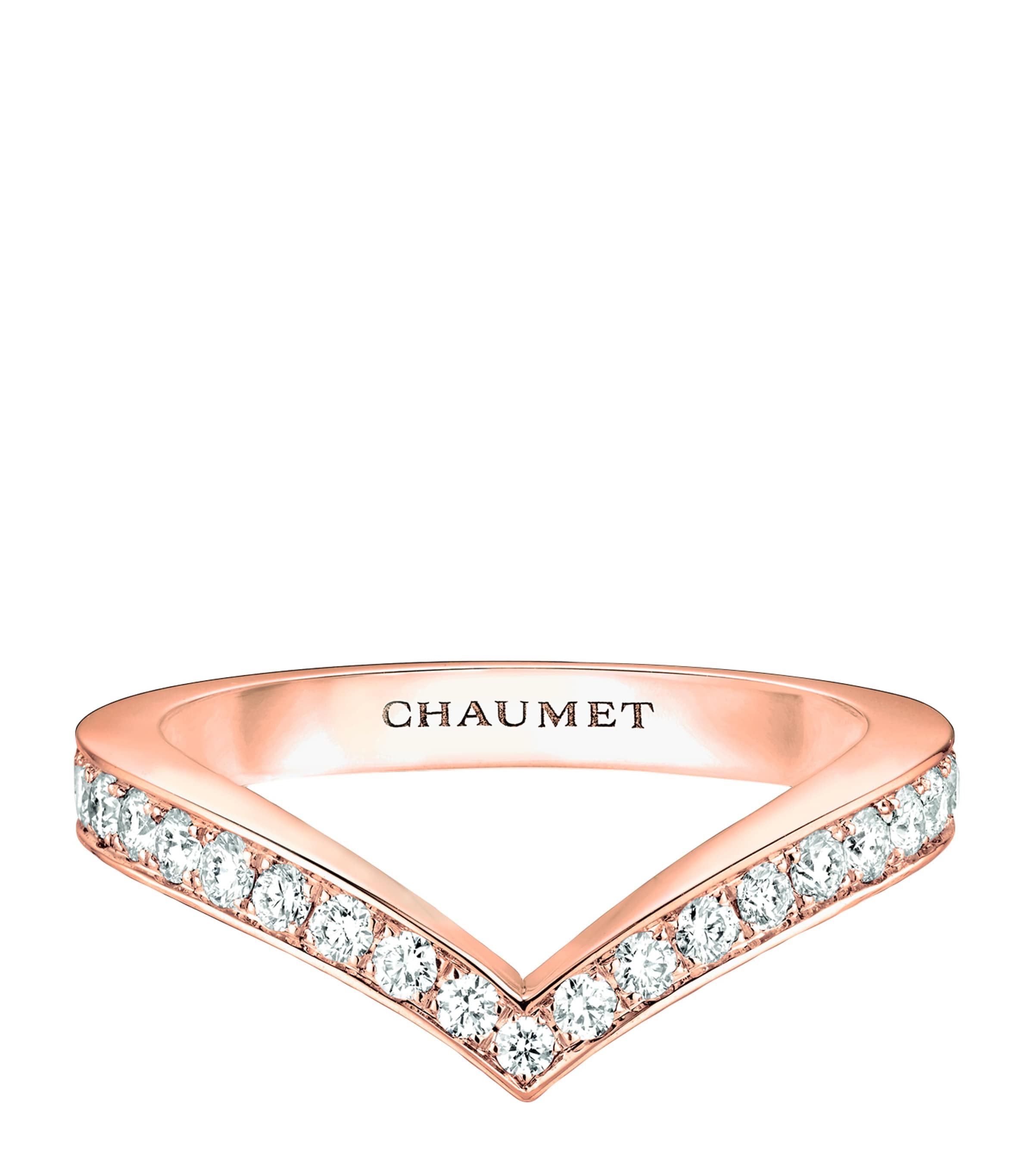 Chaumet Rose Gold and Diamond Joséphine Aigrette Ring Pink Gold