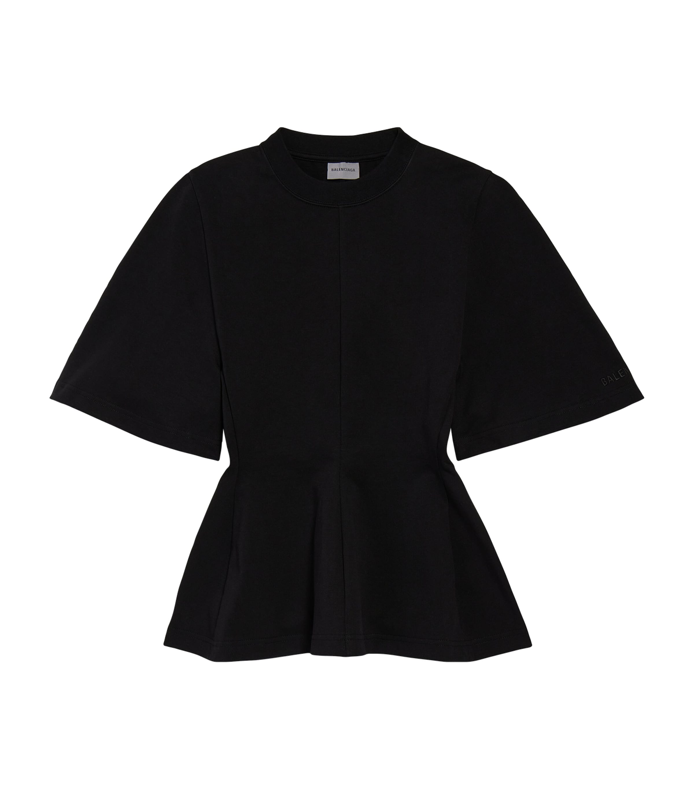 Balenciaga Womens Cotton Shaped T-Shirt