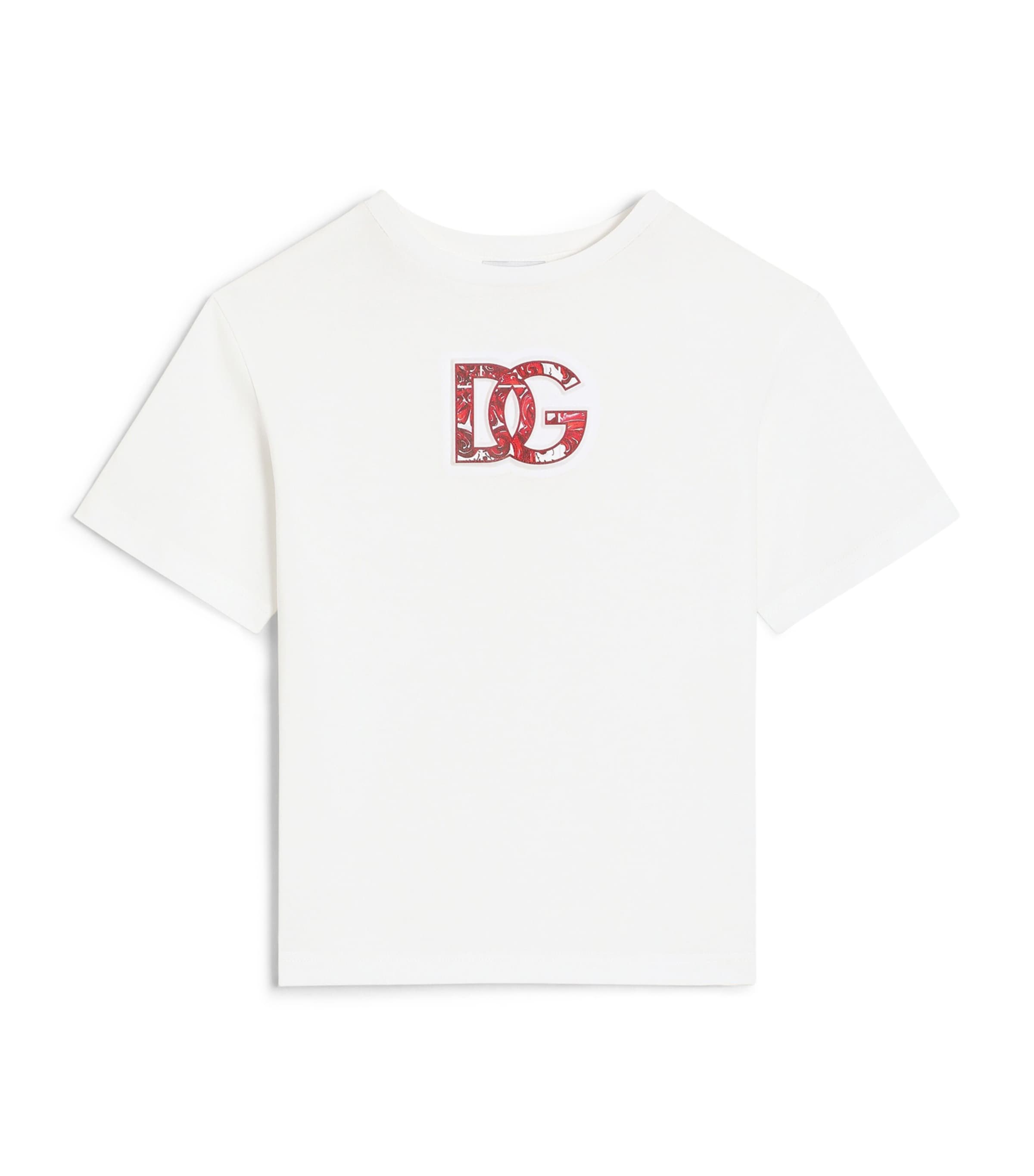 Dolce&Gabbana Kids Majolica Logo T-Shirt (8-14 Years) White