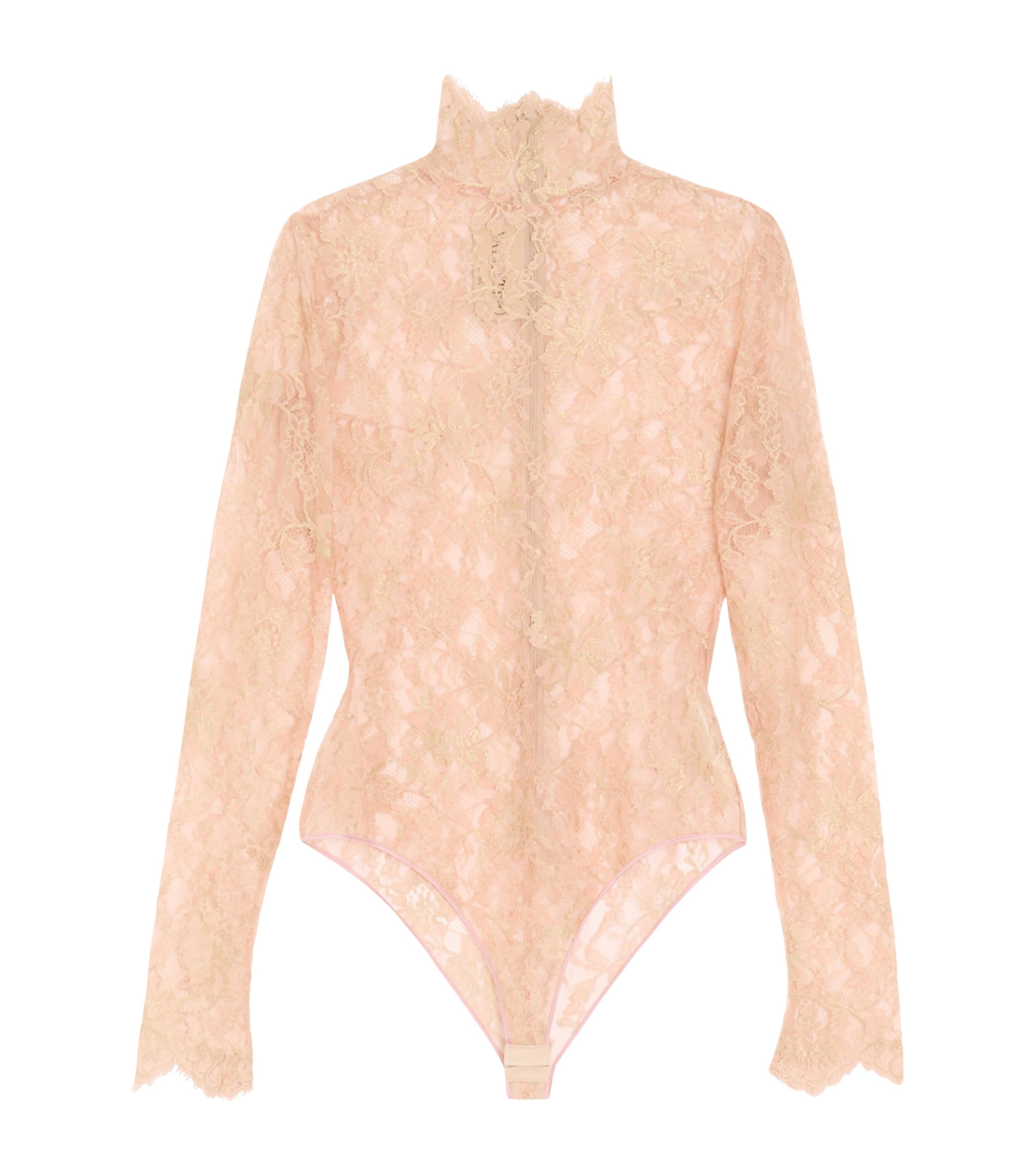 Valentino Womens Floral Lace Bodysuit