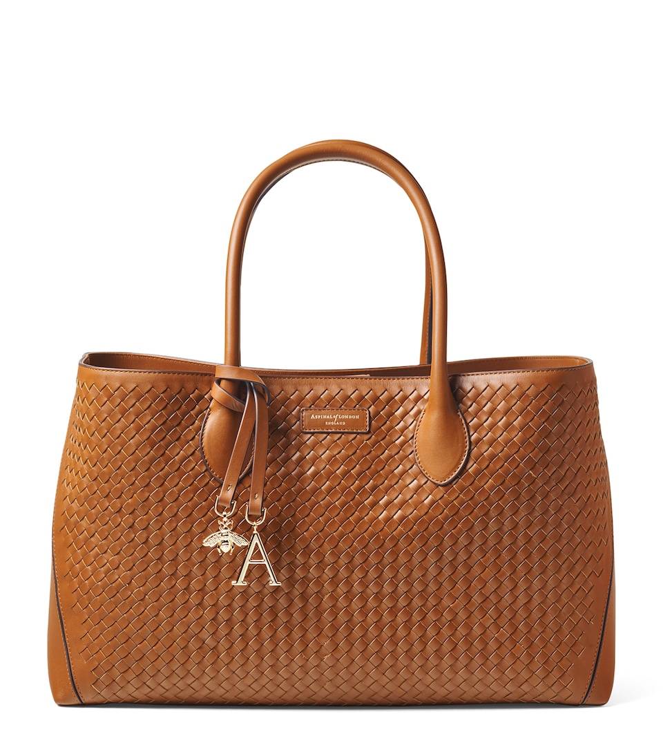 Aspinal Of London Leather London Tote Bag Tan