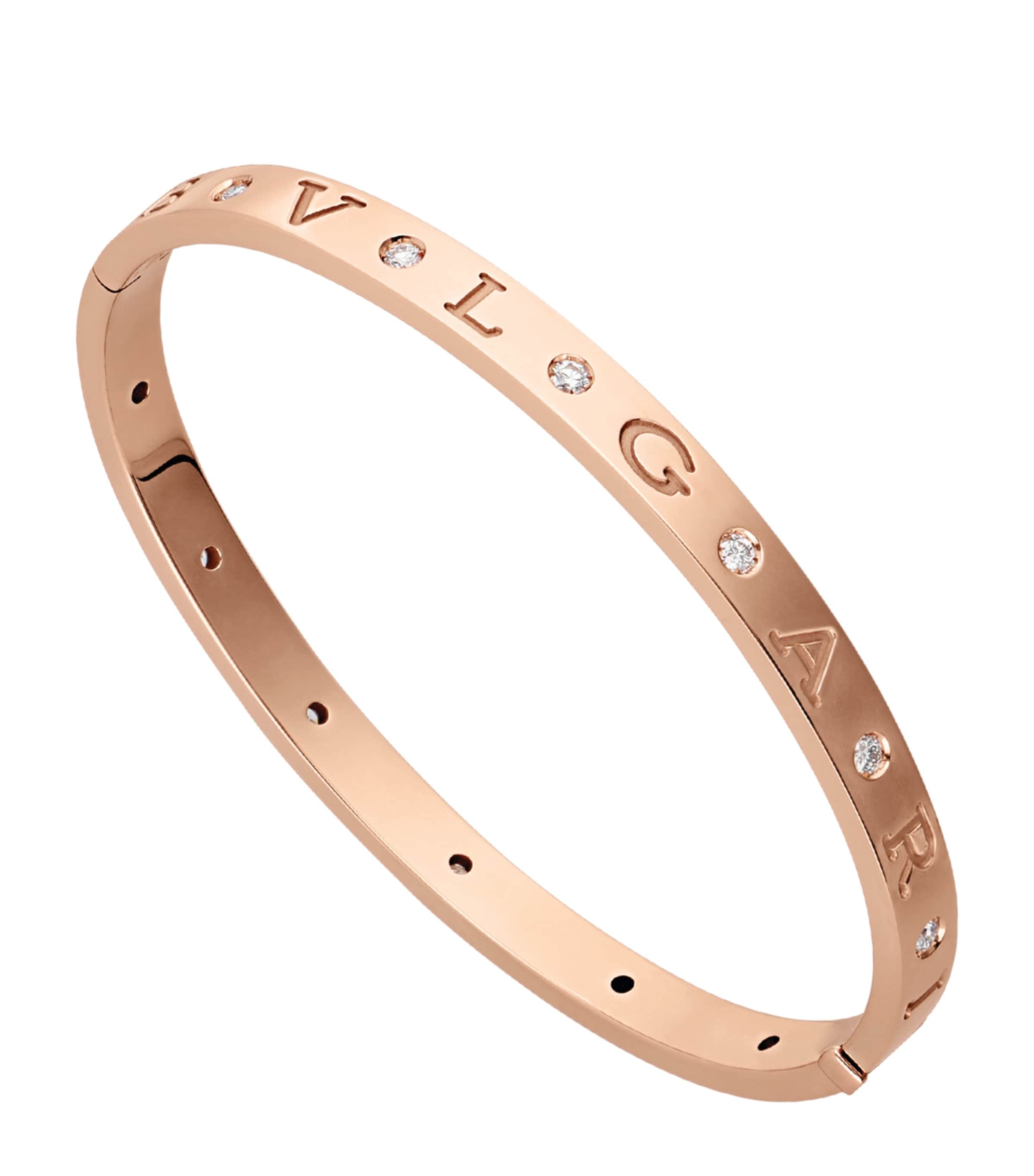 Rose Gold and Diamond BVLGARI BVLGARI Bangle