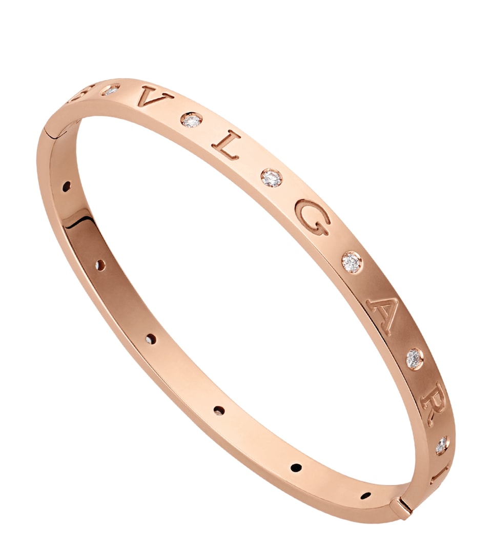 Bvlgari Rose Gold and Diamond BVLGARI BVLGARI Bangle Pink Gold
