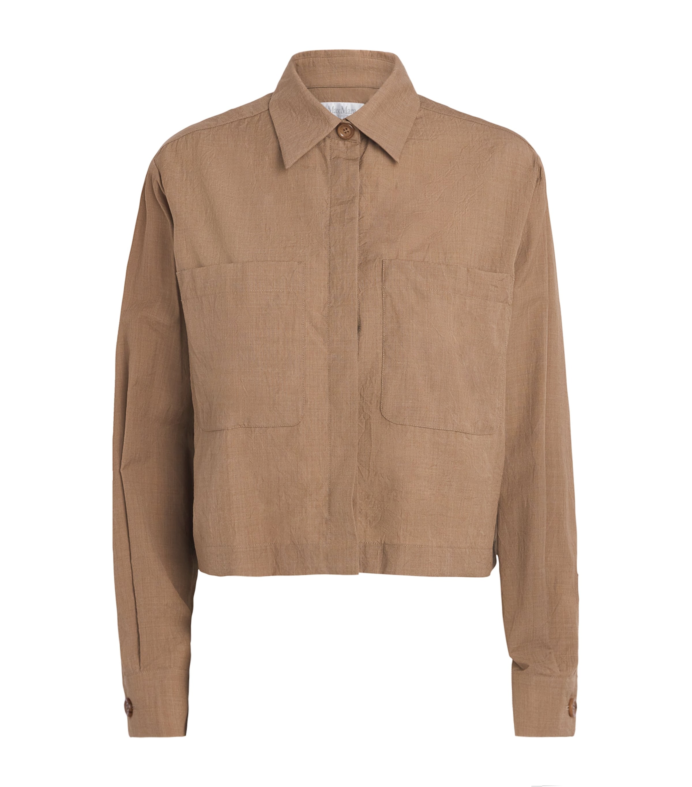 Wool Crinkled Overshirt