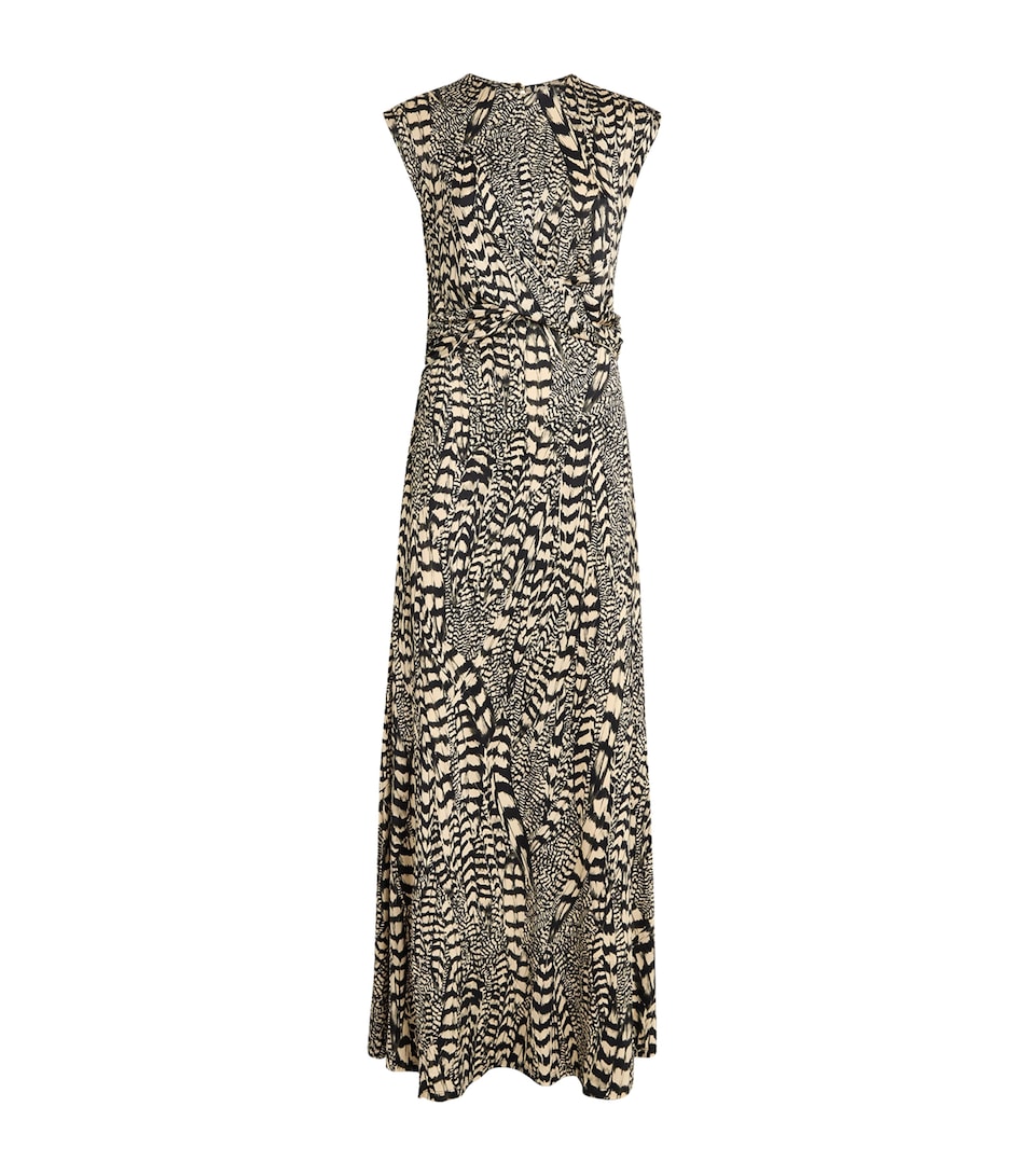 Johanna Ortiz Womens Jersey Silent Rising Maxi Dress Black/ecru