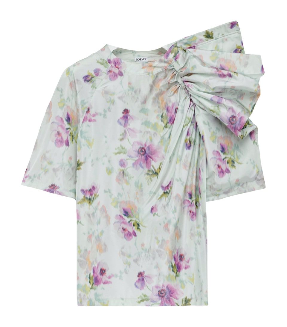 Floral Draped Top