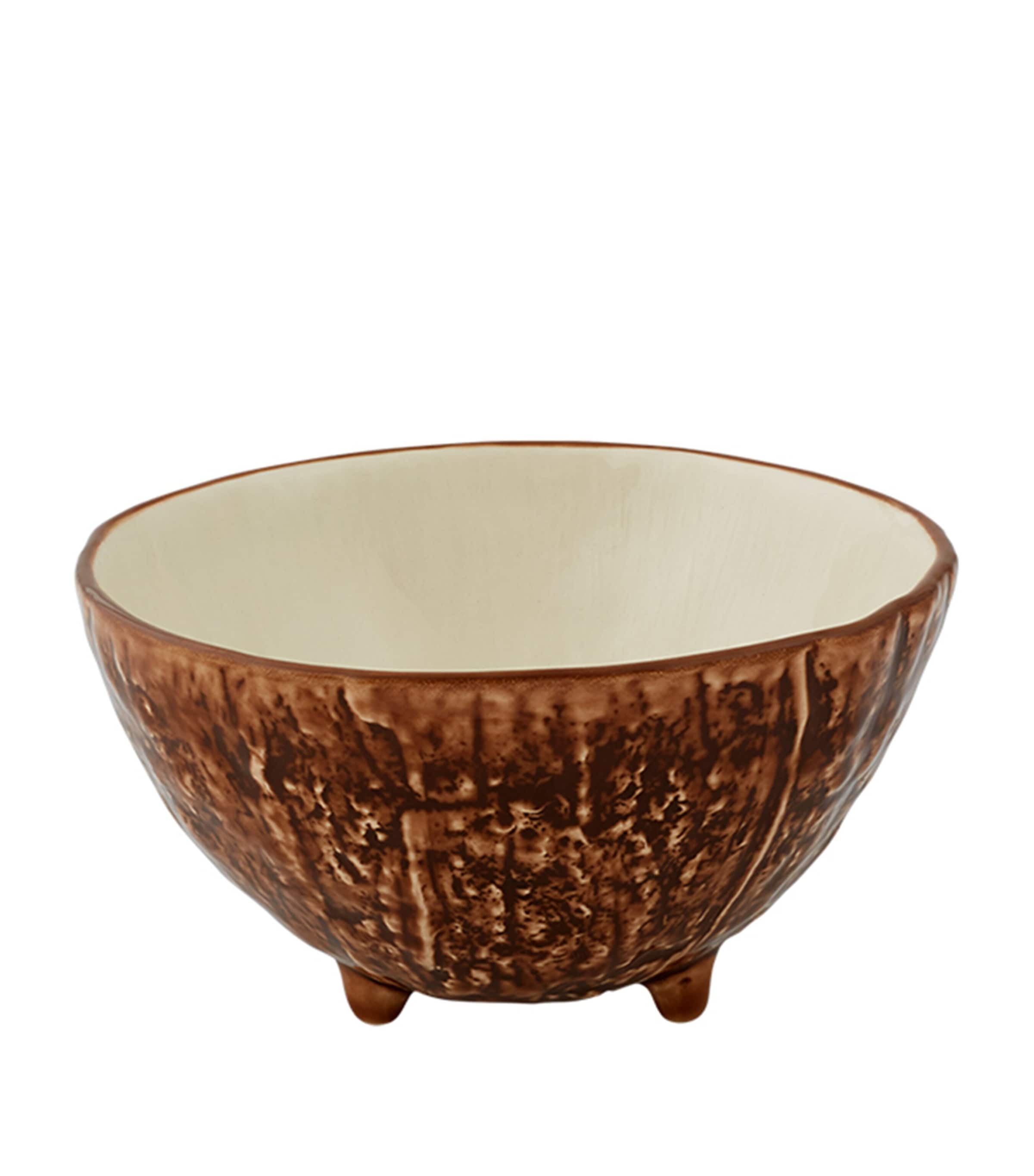 Bordallo Pinheiro Coconut Bowl (13.5cm) Brown / White