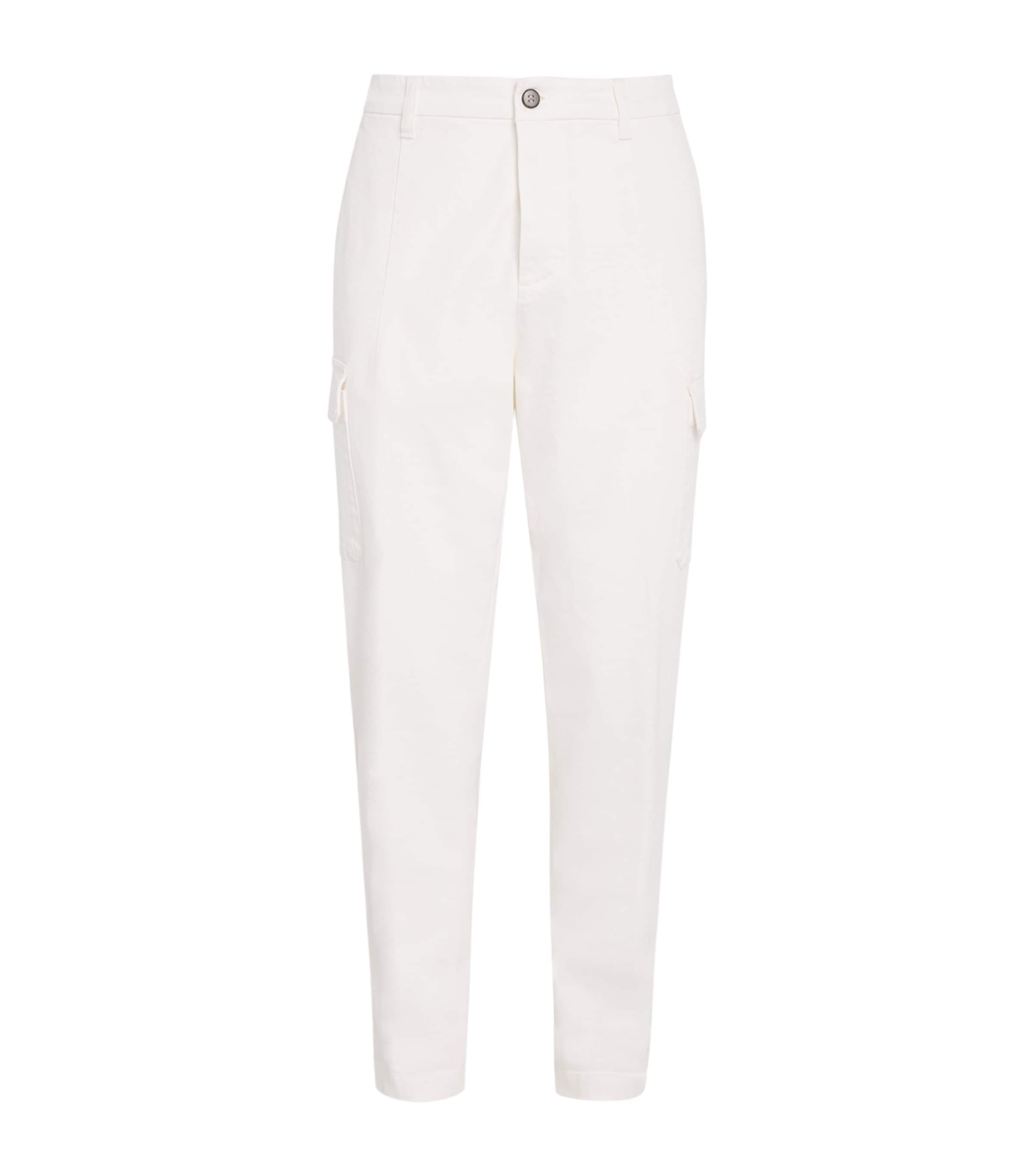 Stretch-Cotton Cargo Trousers