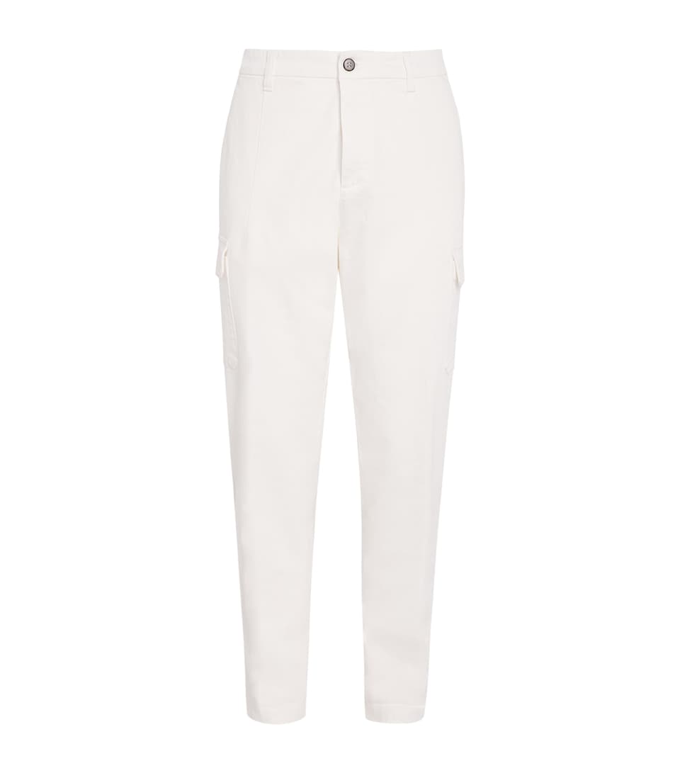 Stretch-Cotton Cargo Trousers
