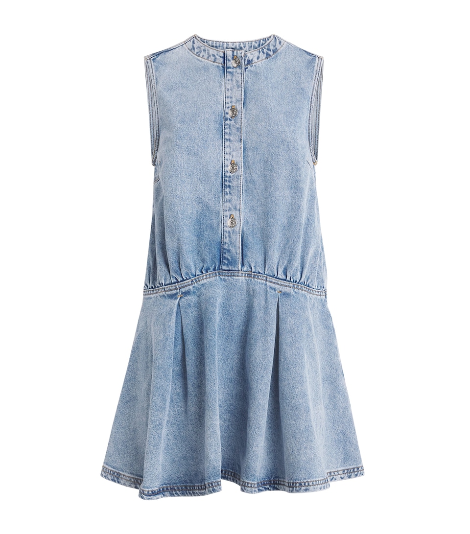 Denim Flared Mini Dress