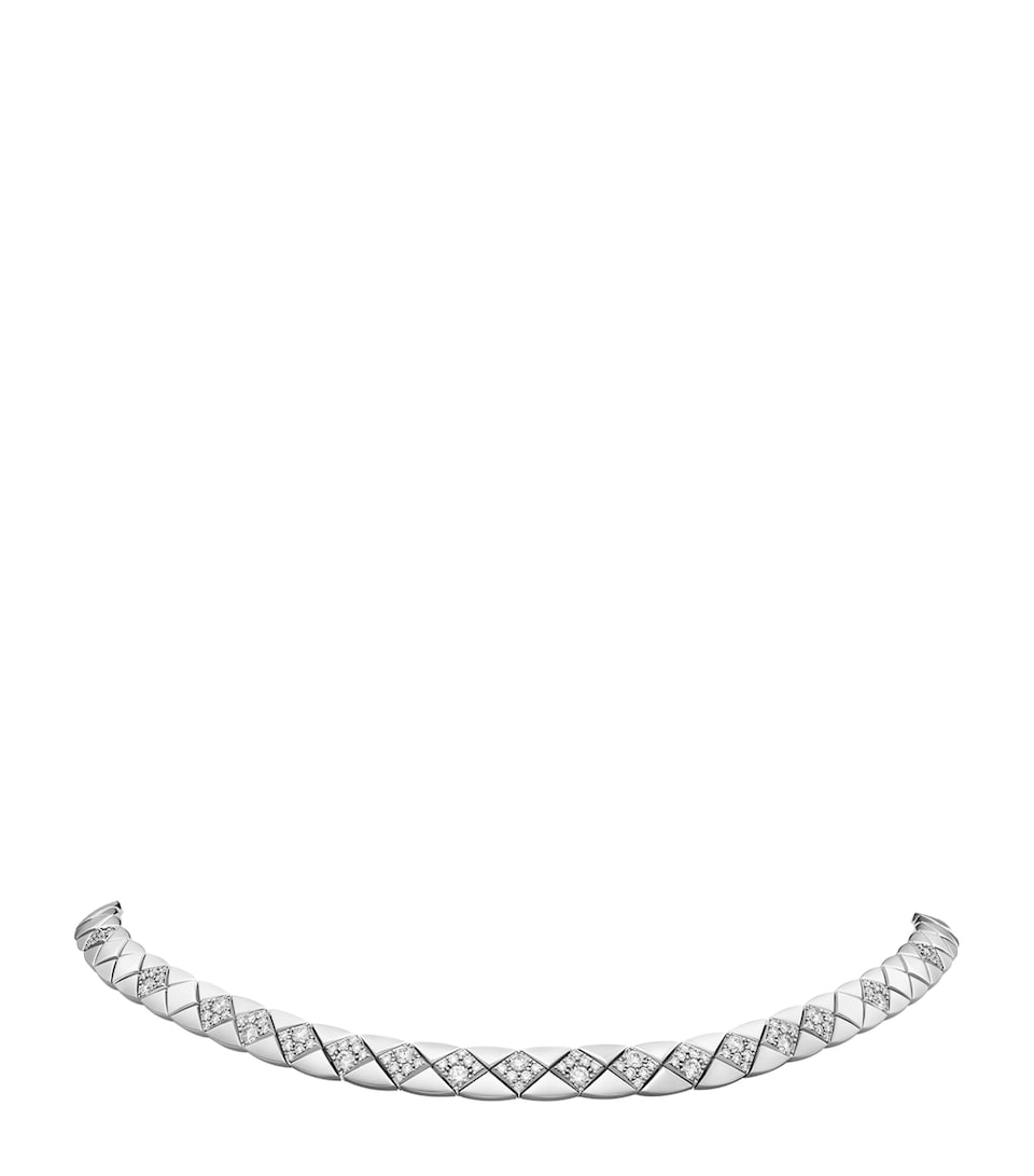 White Gold and Diamond Coco Crush Necklace
