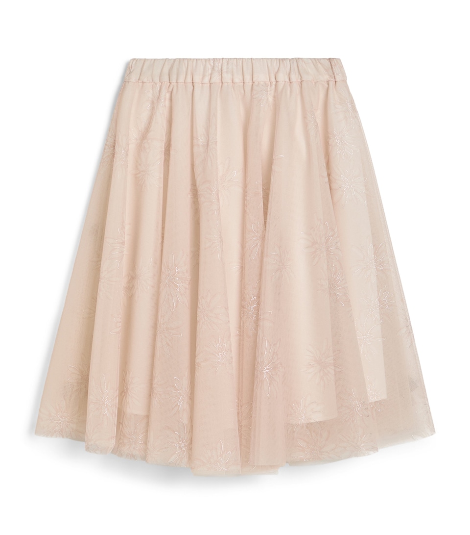 Brunello Cucinelli Kids Tulle Floral Skirt (4-6 Years)