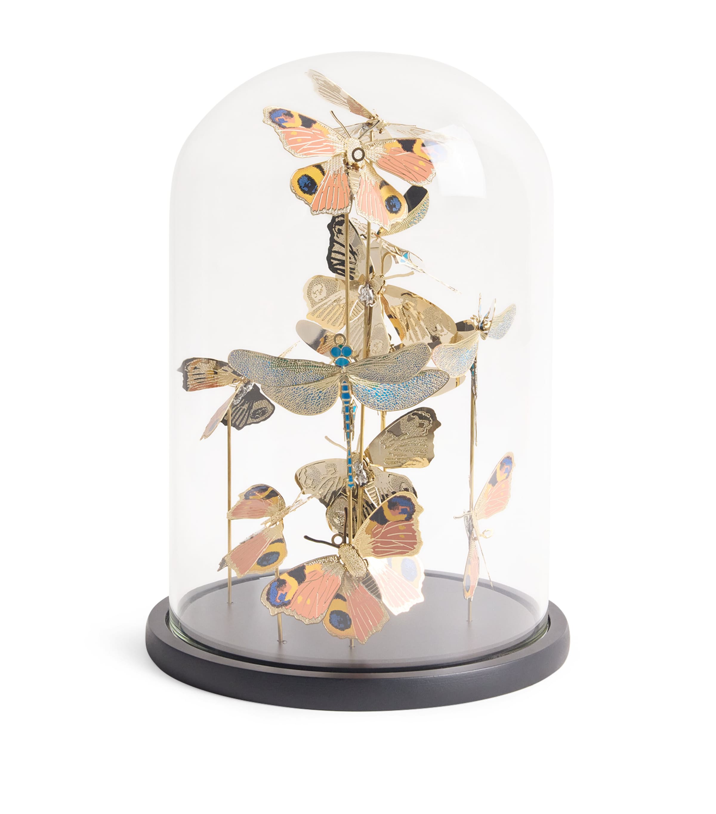 The London Christmas Company Large Butterfly Cloche Ornament Gold