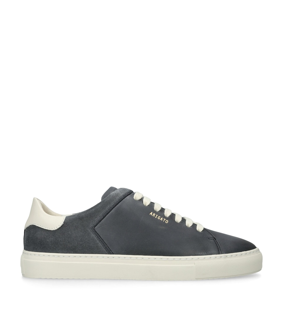 Axel Arigato Leather-Suede Clean 90 Split Sneakers Navy