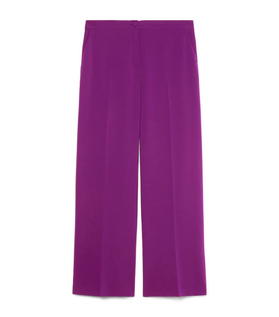 Marina Rinaldi Womens Wide-Leg Afosi Trousers Fuxia Viola