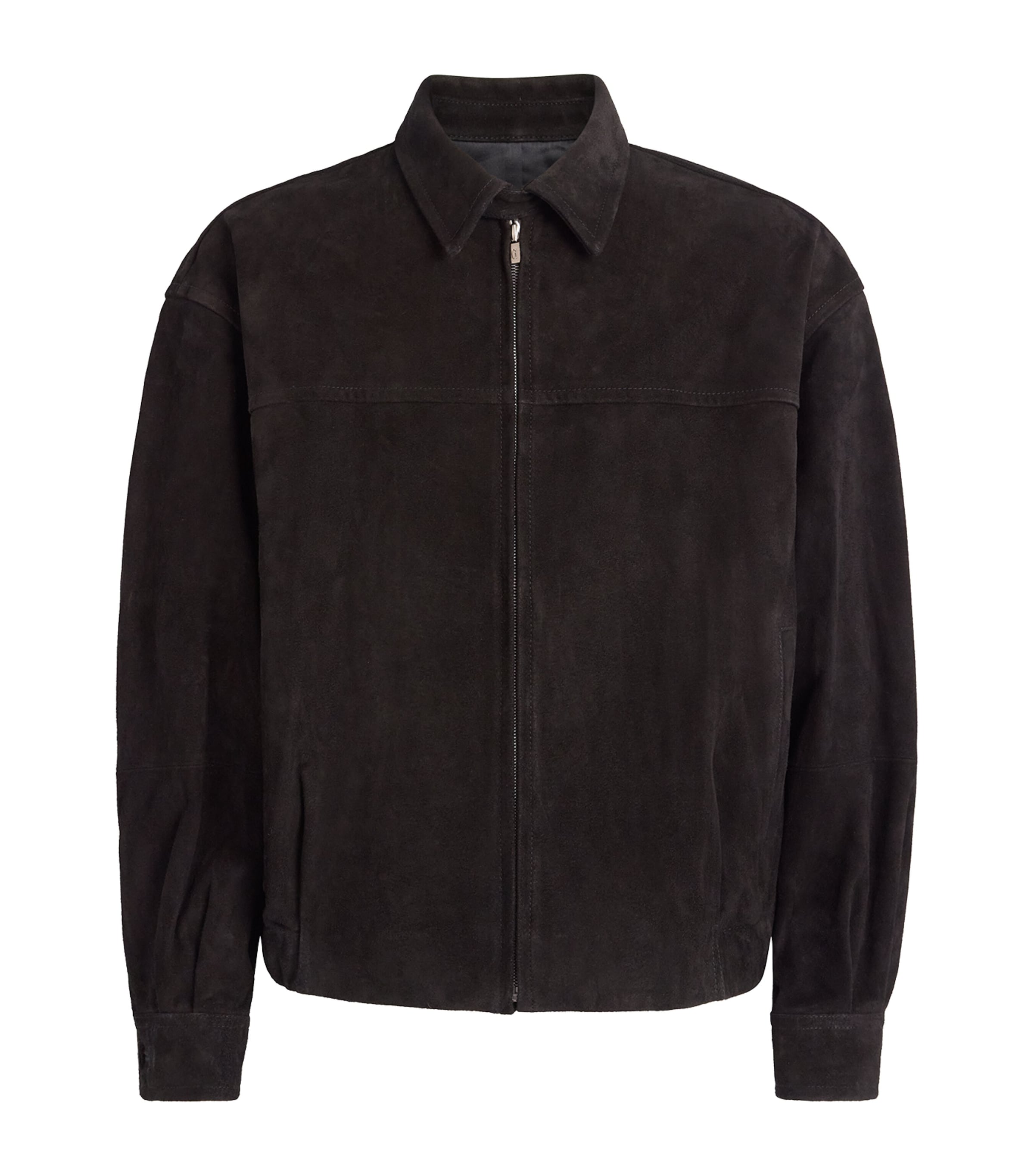 Le 17 Septembre Mens Suede Jacket Black