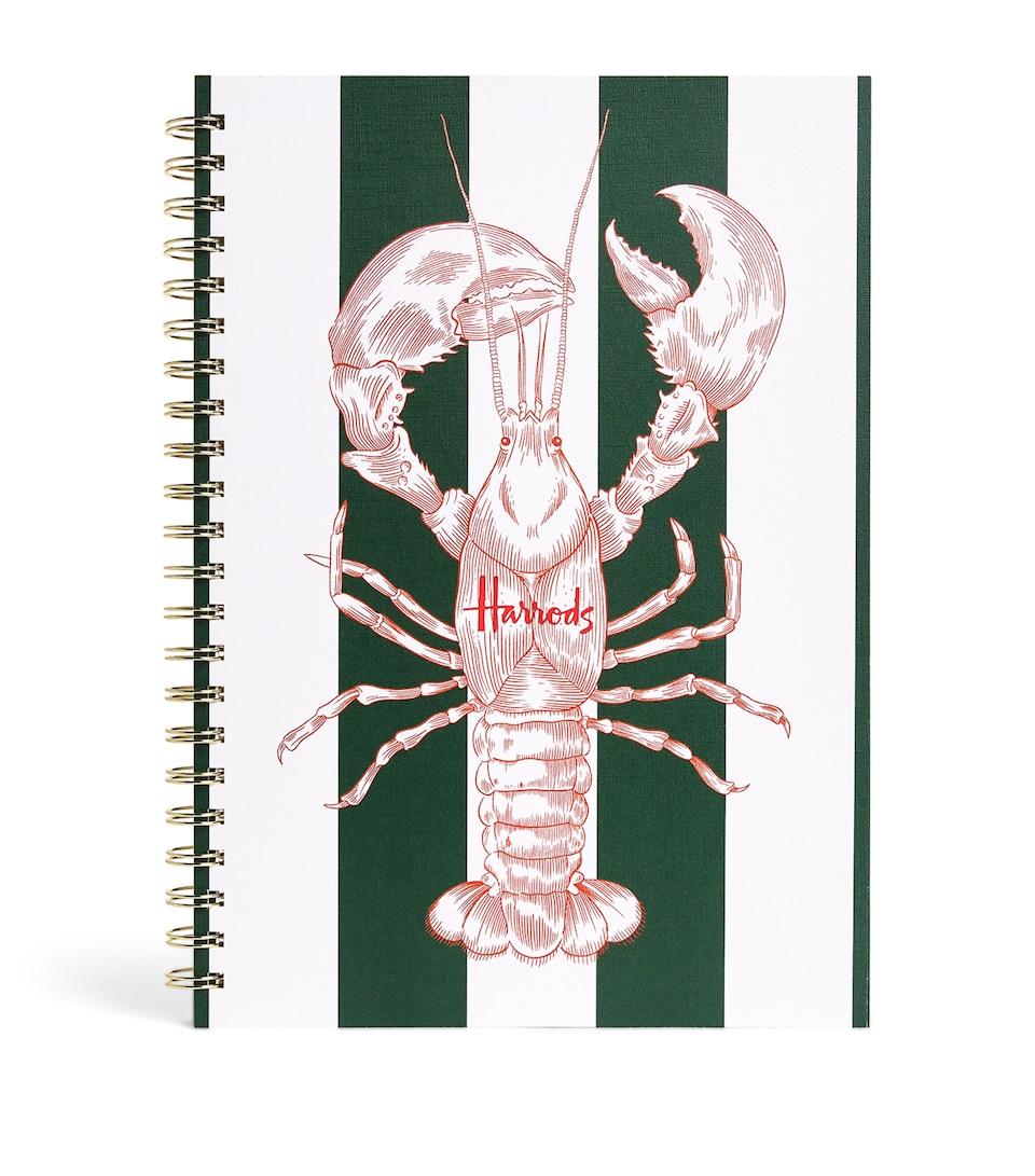 A4 Lobster Lined Notebook