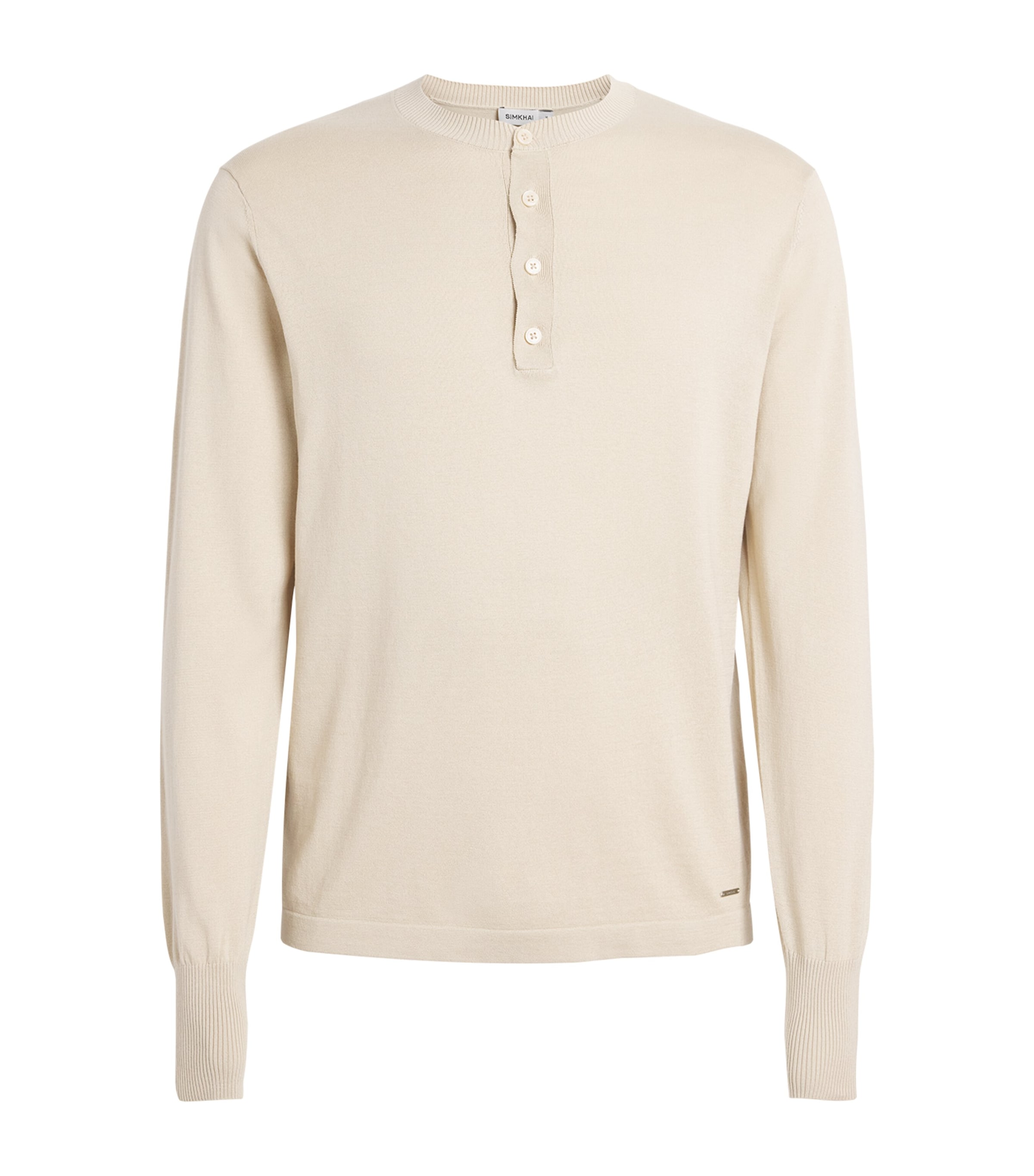 Silk-Blend Dolton Henley T-Shirt