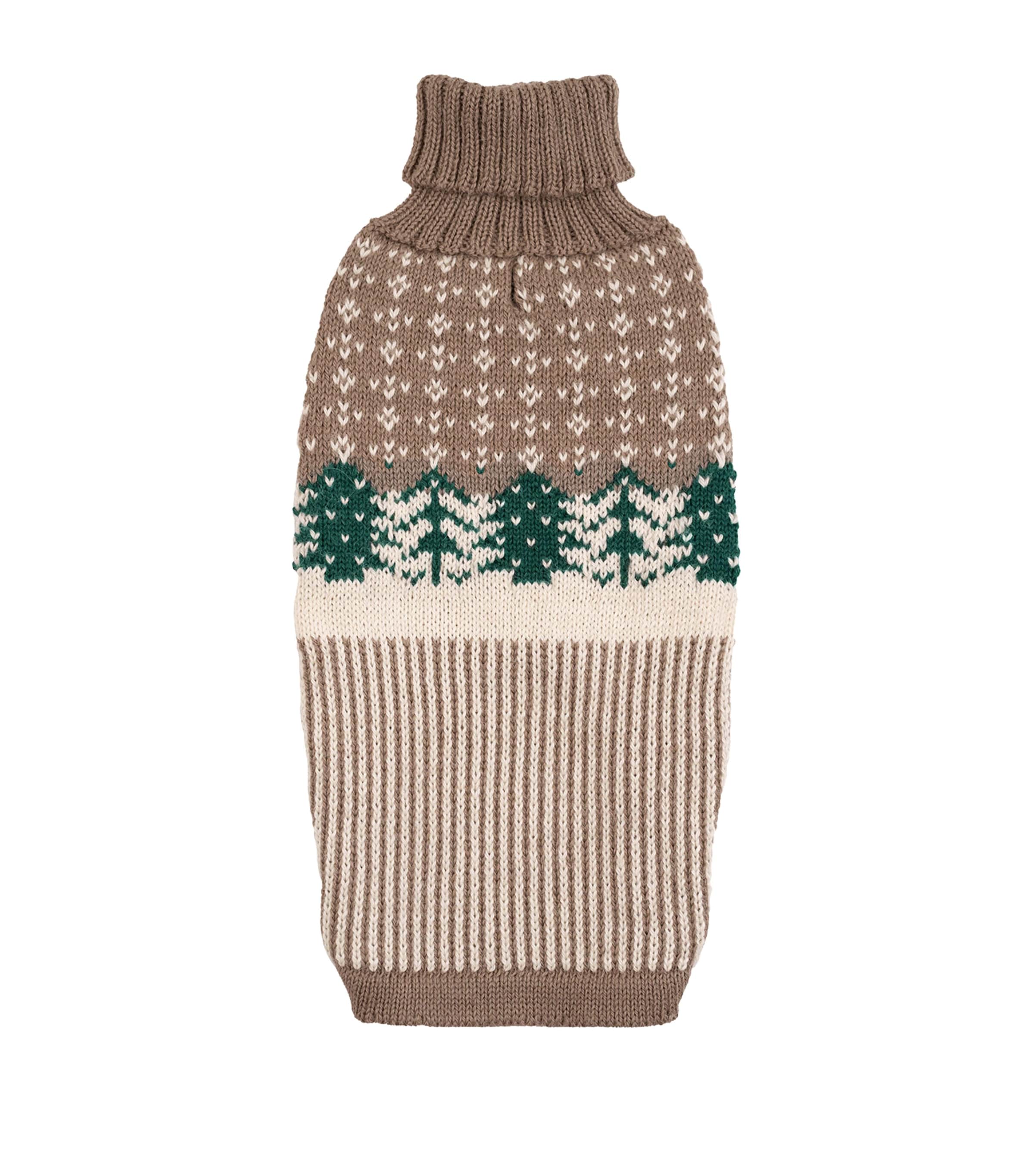 ALQO WASI Alpaca-Blend Frosted Grove Dog Sweater (Large) Frosted Grove