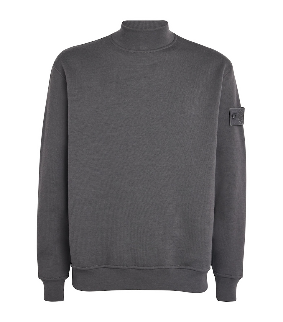 GHOST PIECE Cotton Compass Logo Sweatshirt