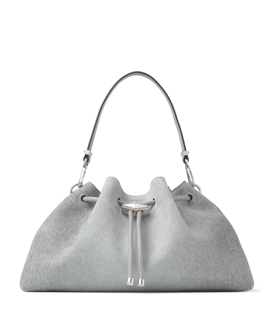Bon Bon Cinch Suede Denim Top-Handle Bag