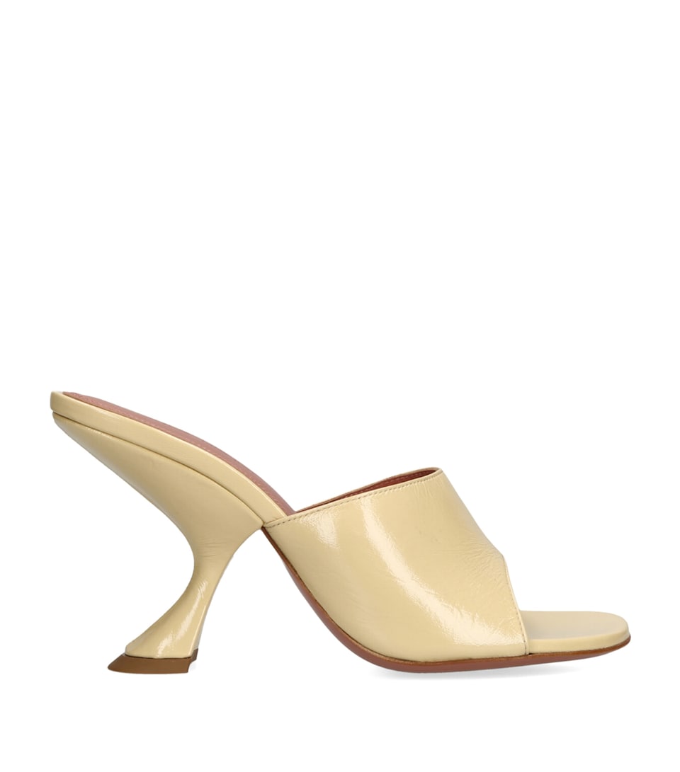 Patent Taylor Heeled Mules 90