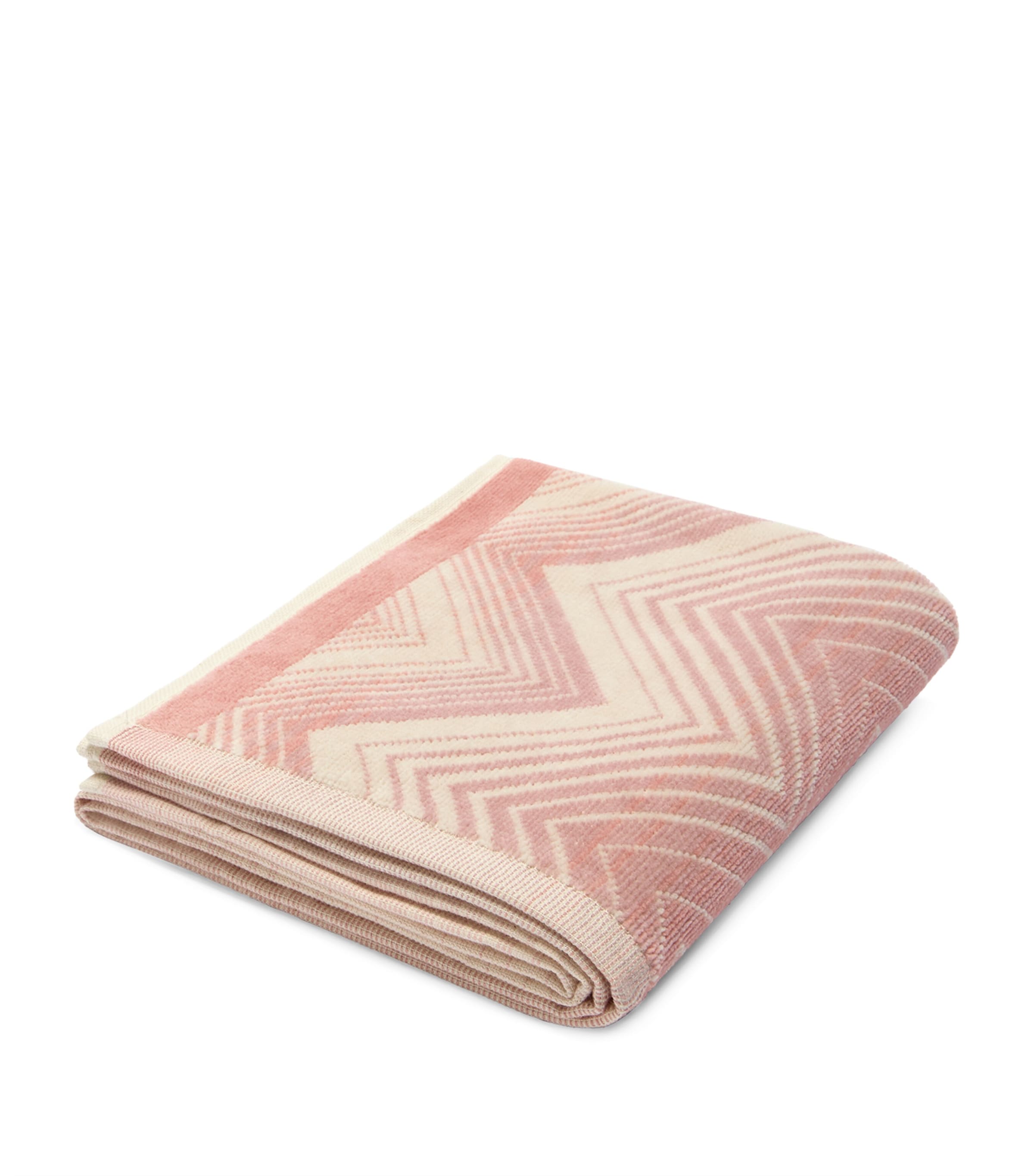 Missoni Home Marea Hand Towel (40cm x 70cm) Pink/white
