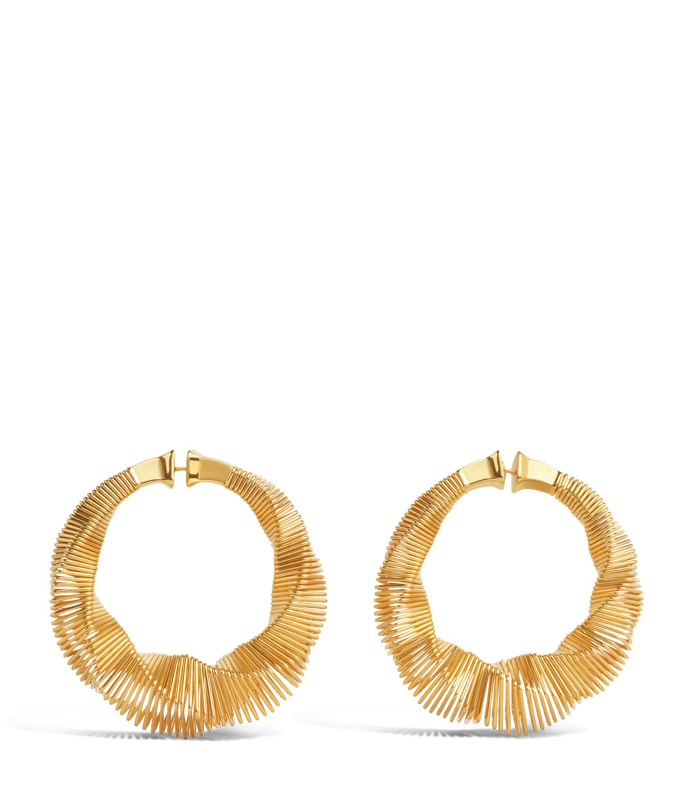 Square Spiral Hoop Earrings