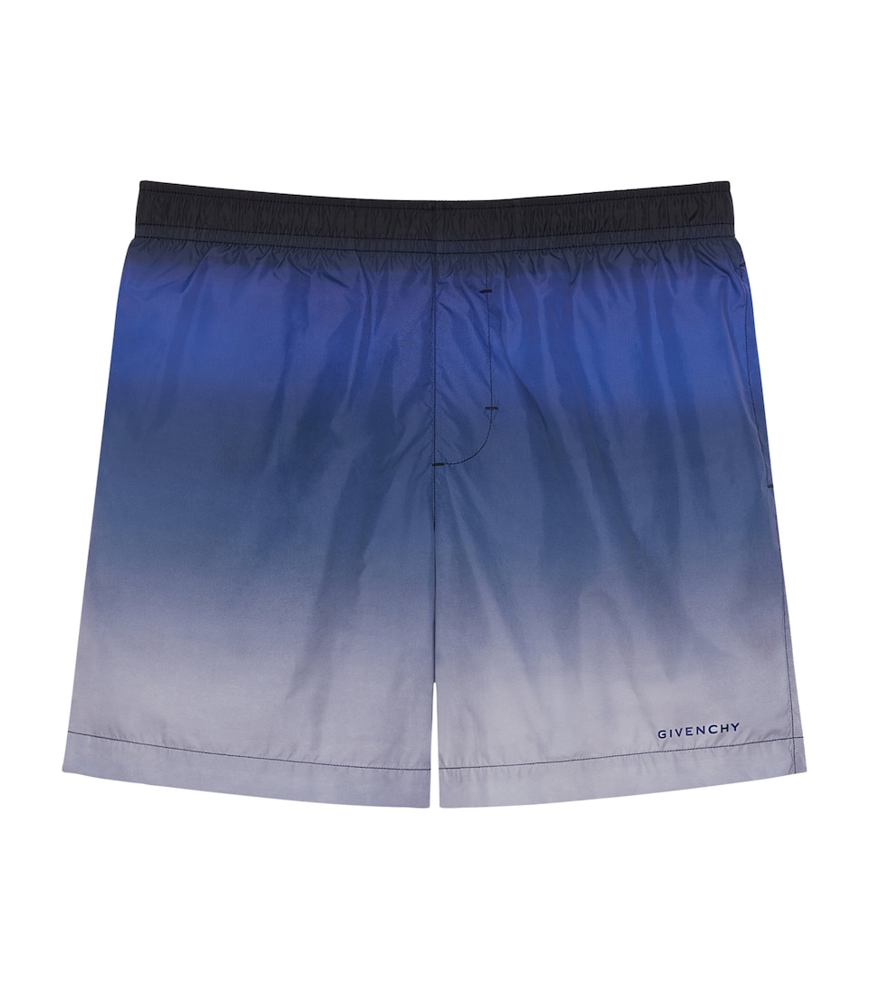 Givenchy Mens Gradient Print Swim Shorts Multicolored