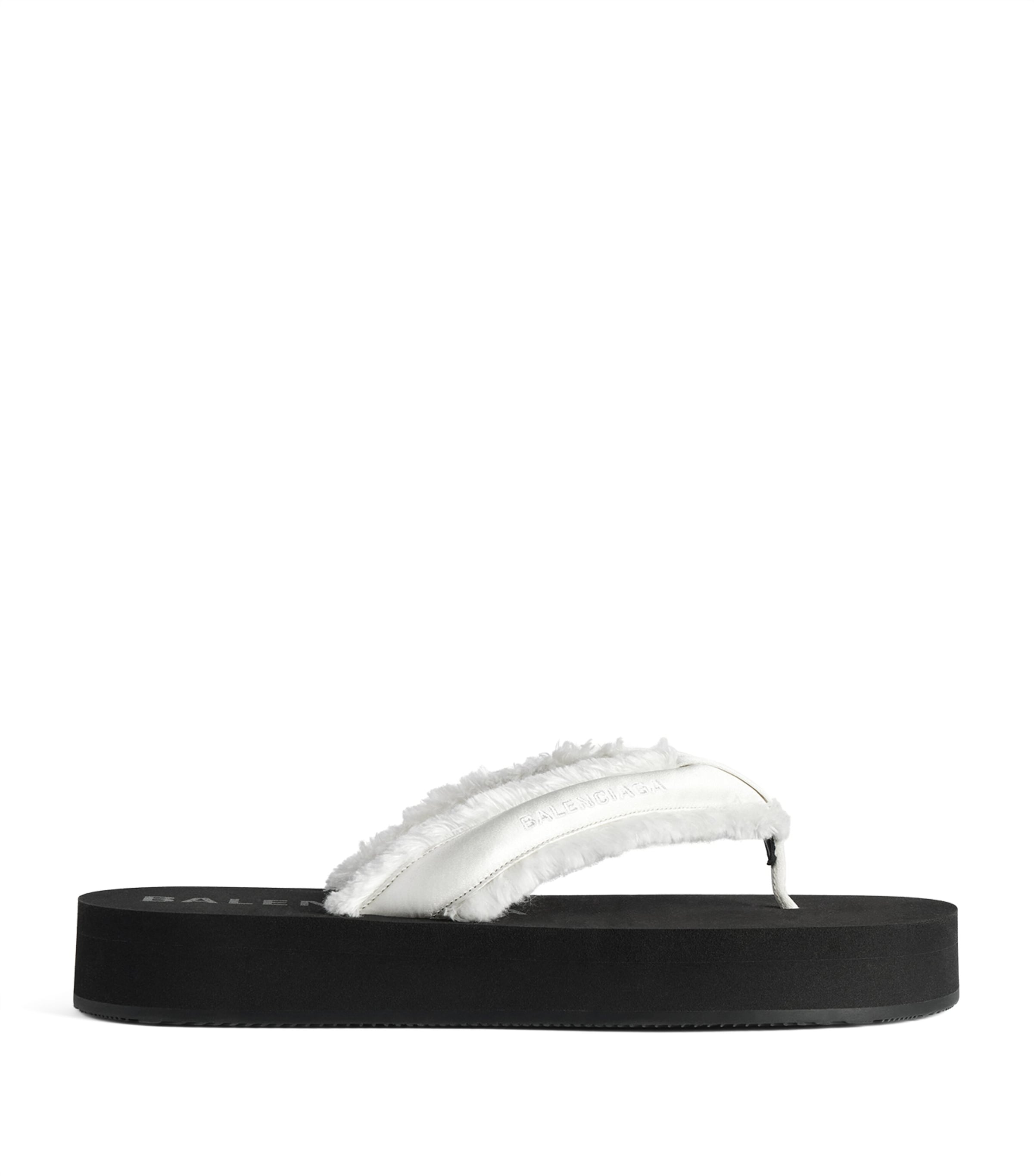 Balenciaga Fringed Jet Lag Flip Flops