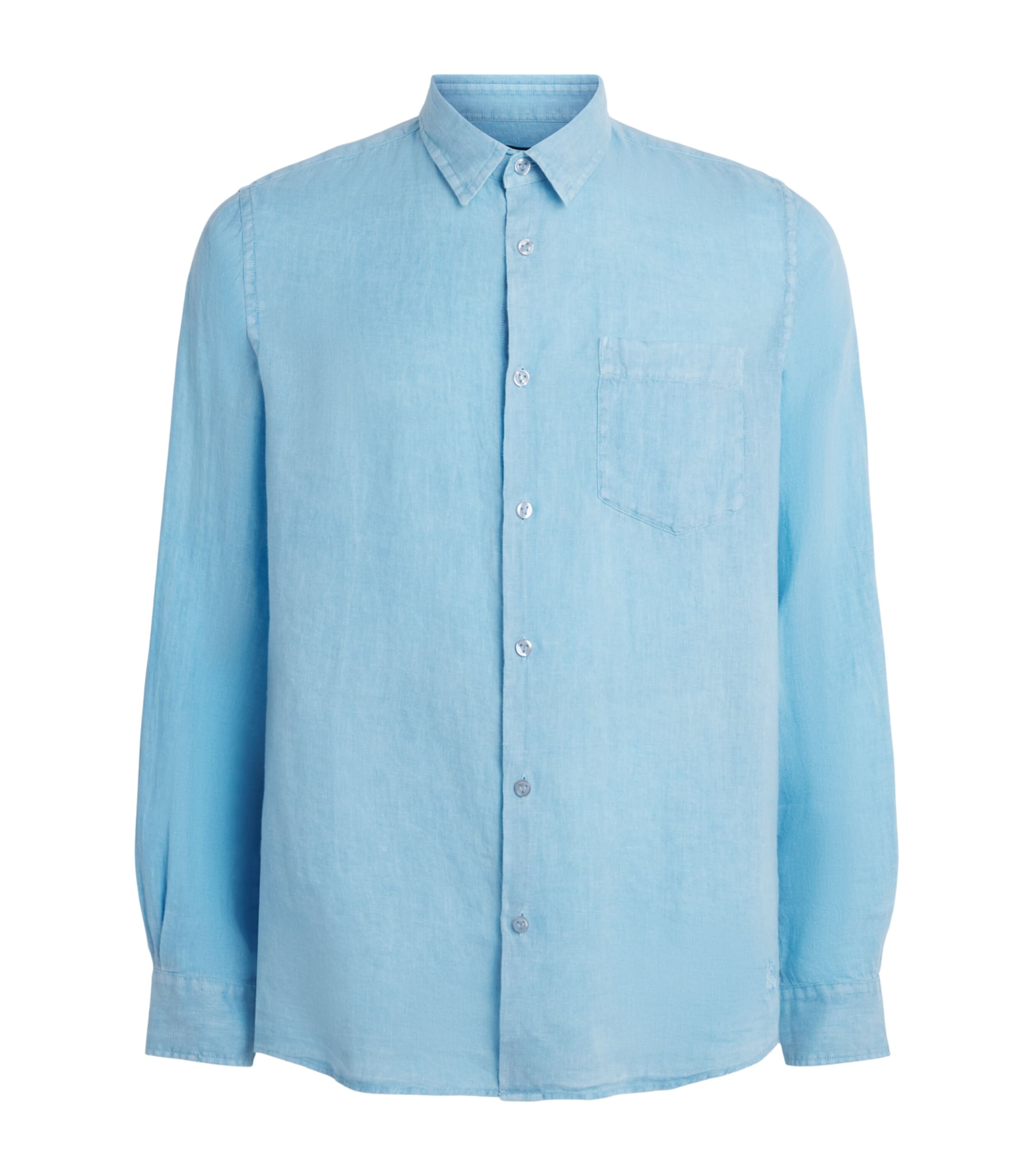 Vilebrequin Mens Linen Caroubis Shirt Larimar