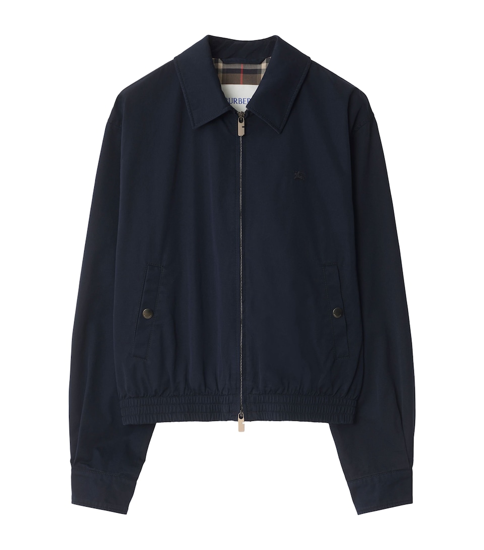 Cotton Gabardine Harrington Jacket