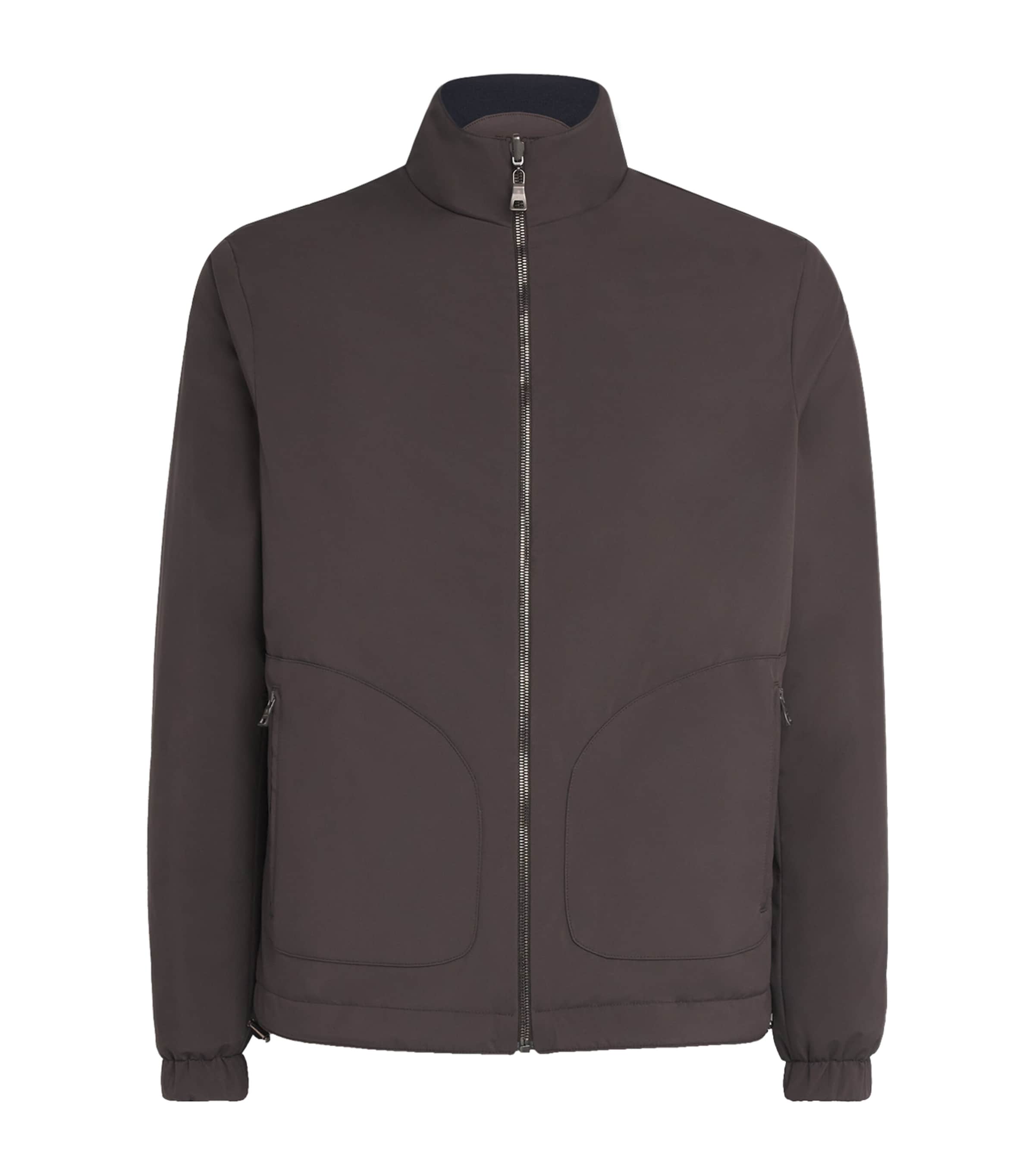 Virgin Wool Reversible Bomber Jacket